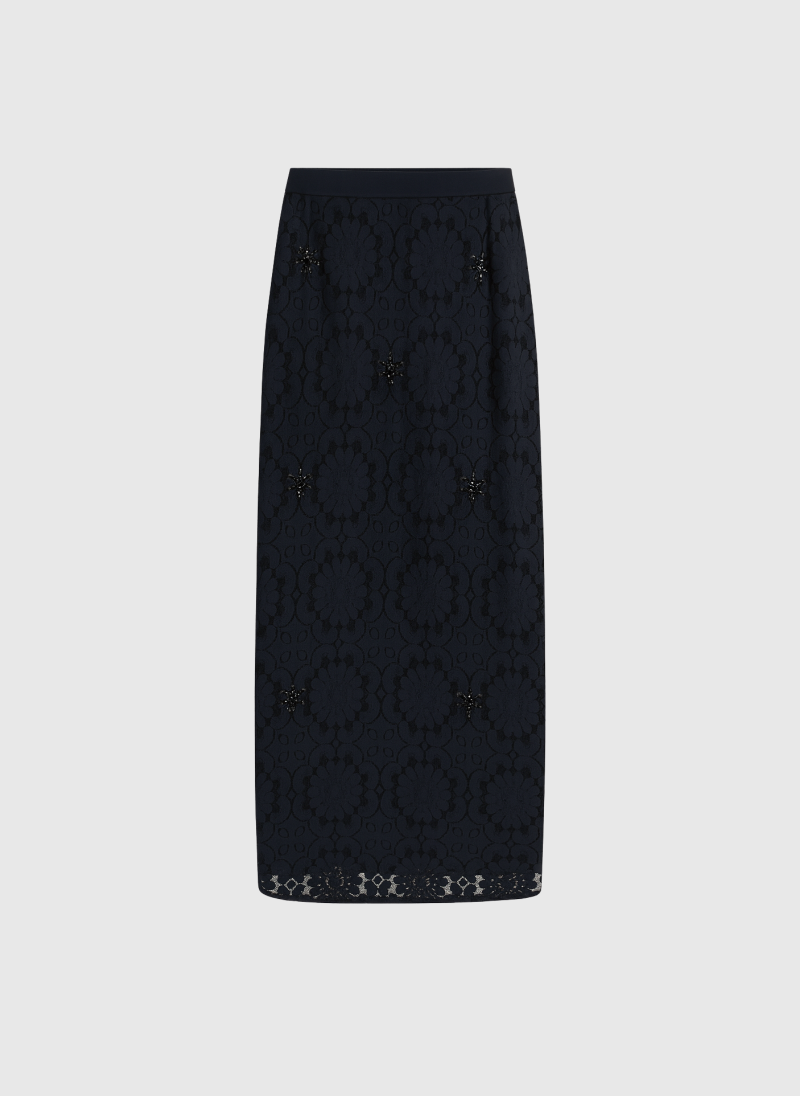 JUPE MIDI ROSALE noir