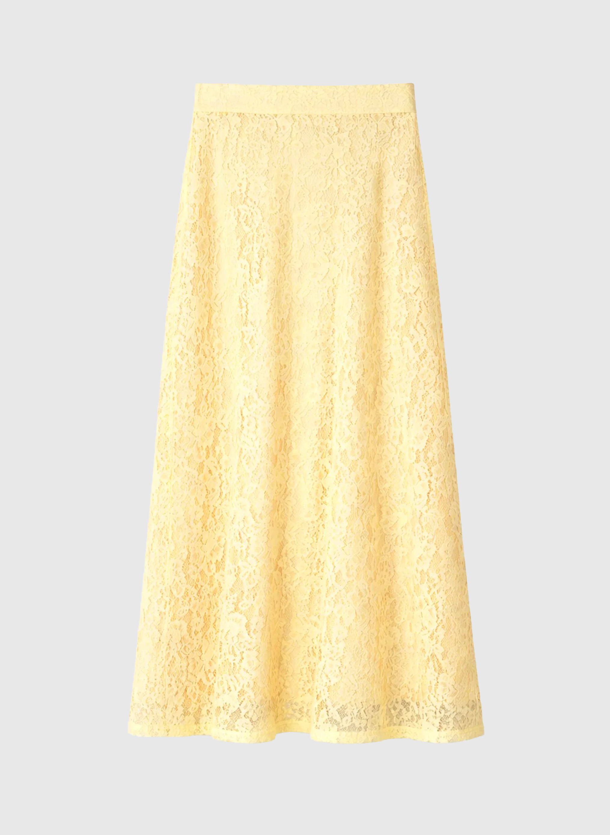 JUPE MIDI JUVYNA jaune