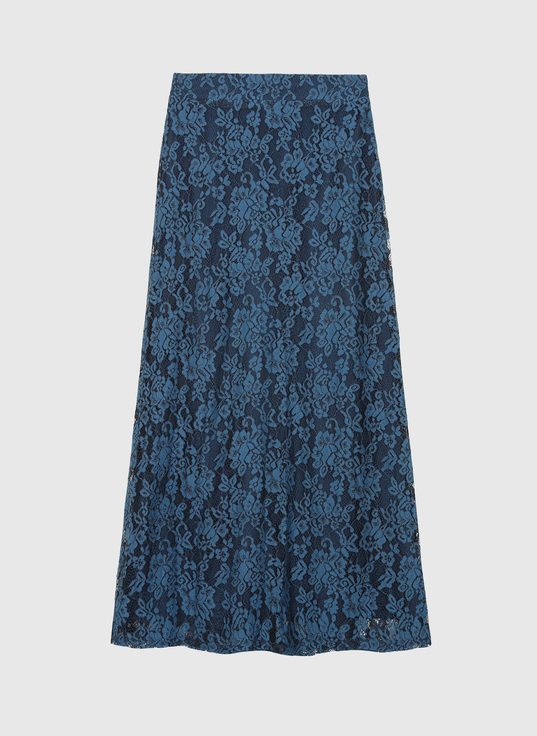 JUPE MIDI JUVYNA marine