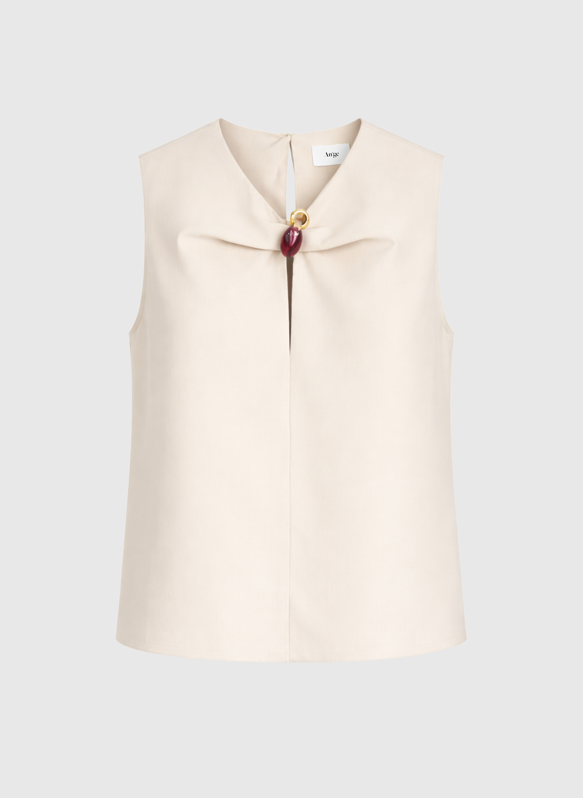 TOP KEZRA blanc casse