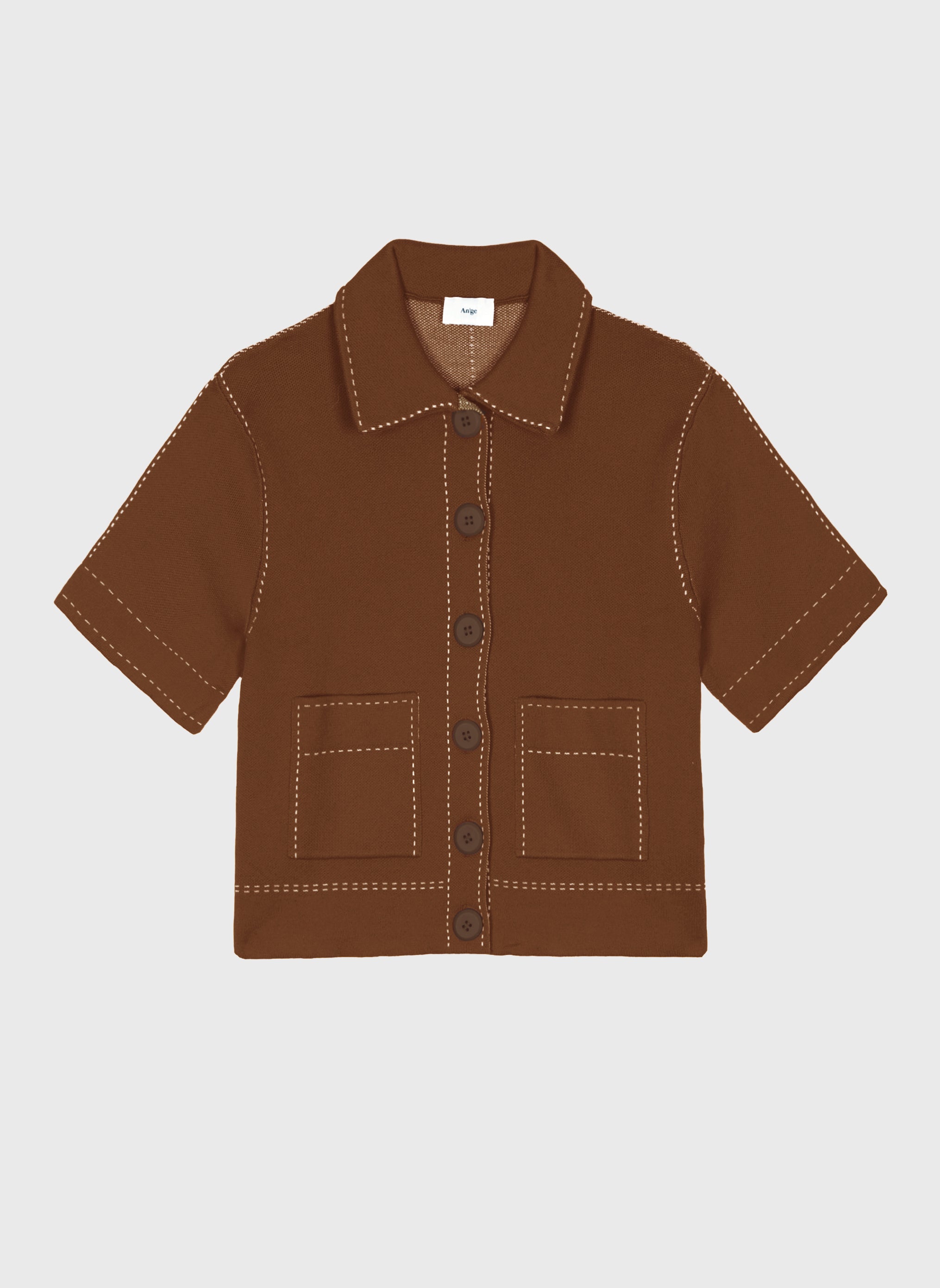 GILET LEBILLY marron