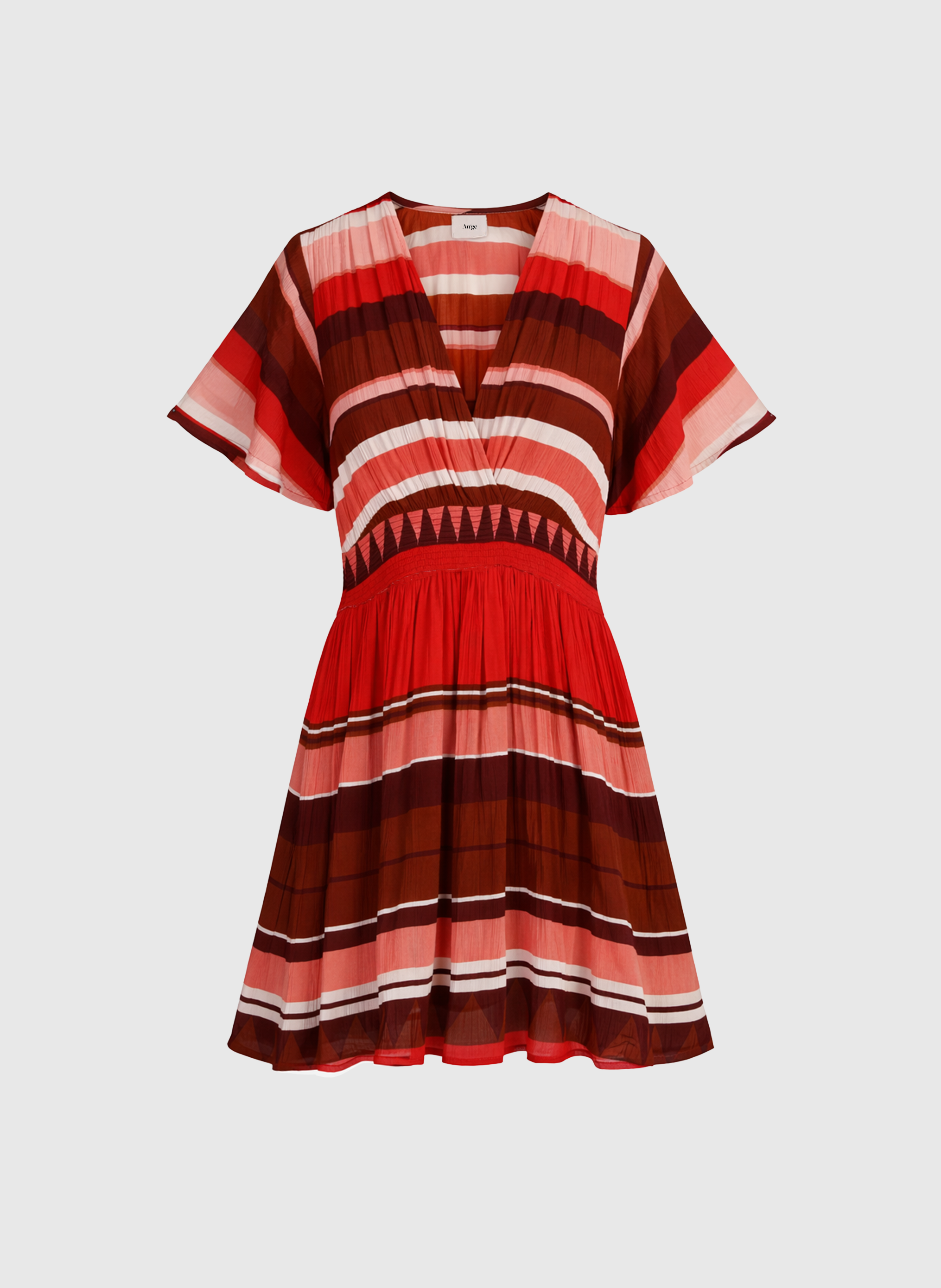 ROBE COURTE OFLYMA sulana bordeaux