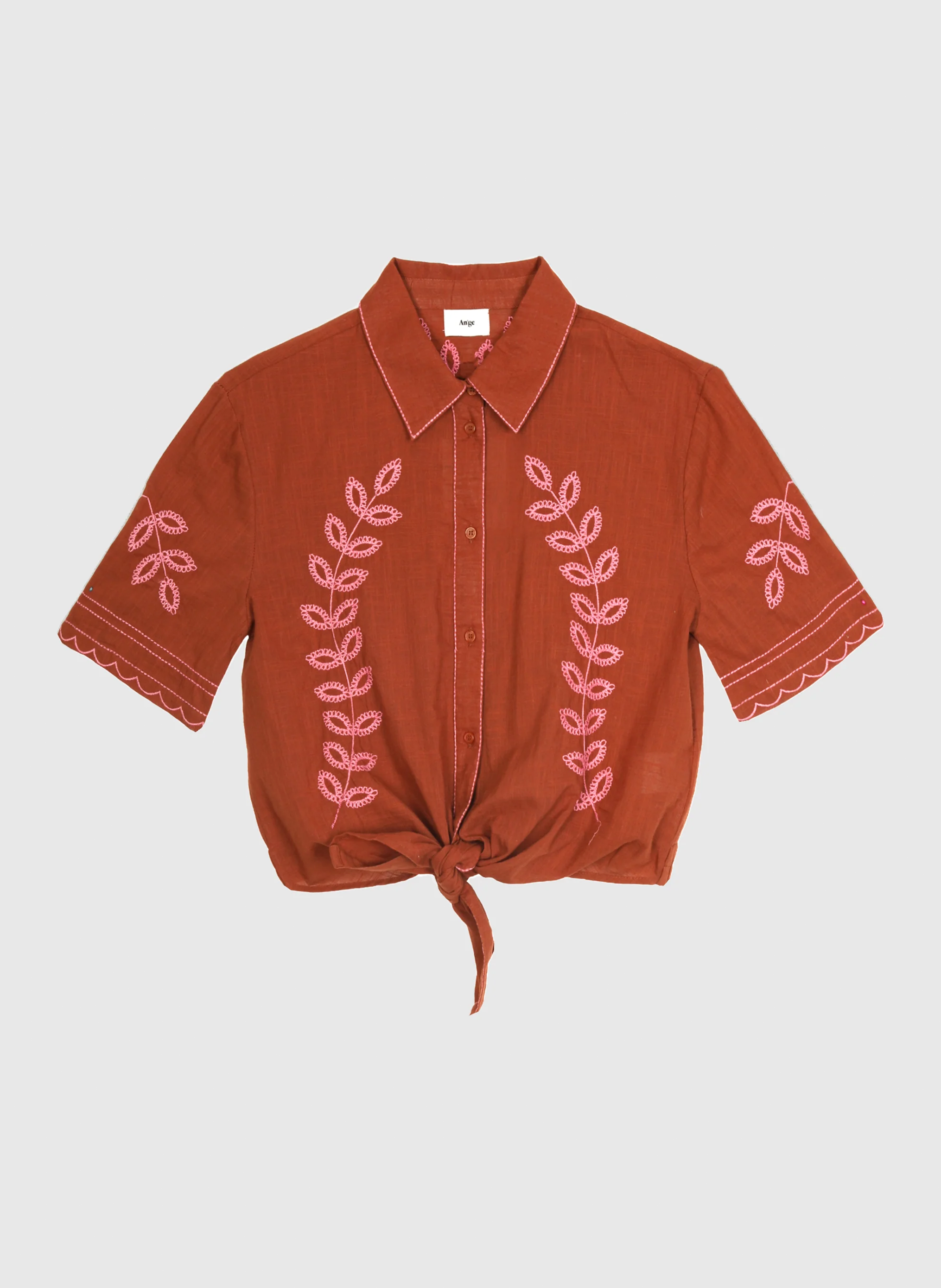 CHEMISE SILONA caramel