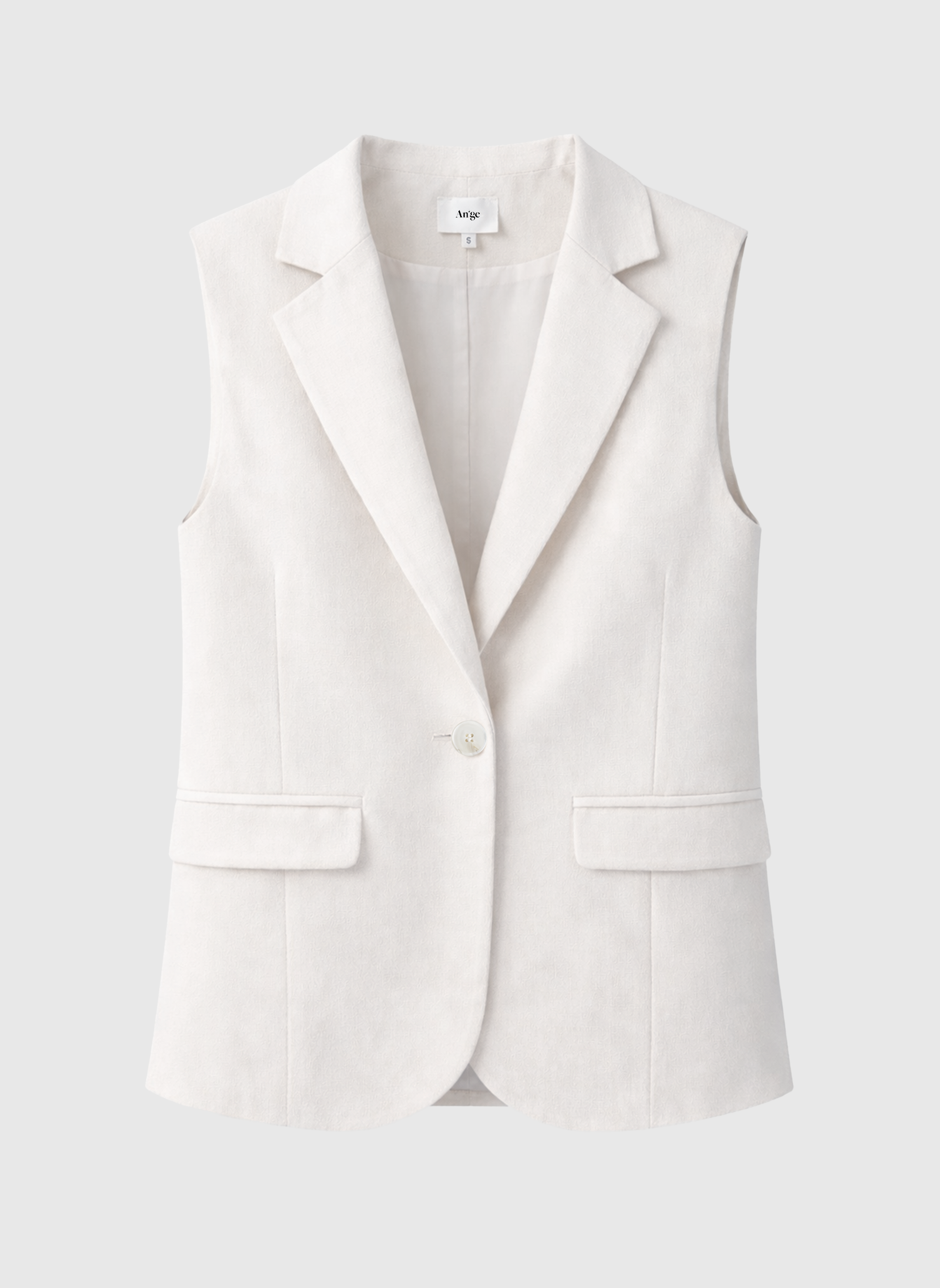 VESTE SANS MANCHES ZAKARITA blanc