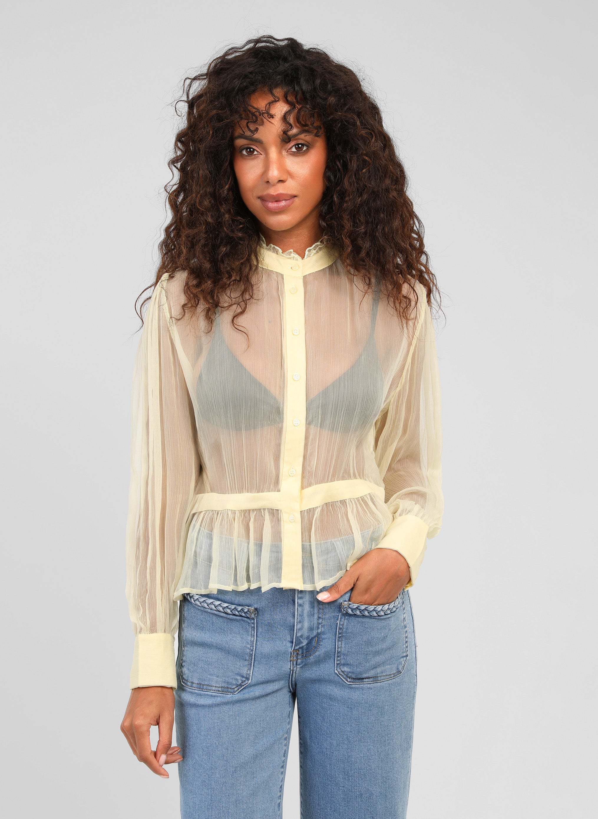 BLOUSE SIRIALIE vanille