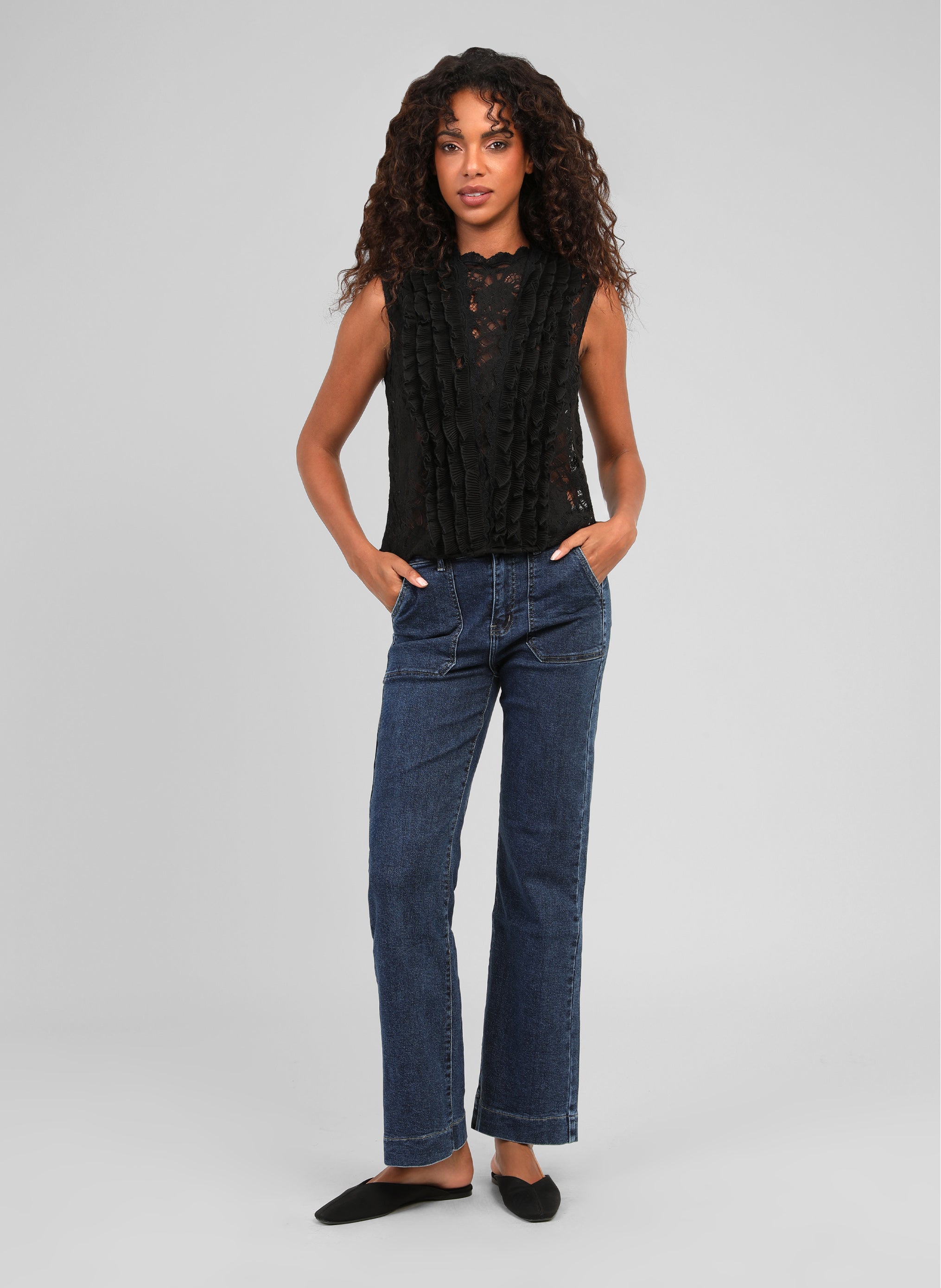 PANTALON PARMY STONE bleu stone