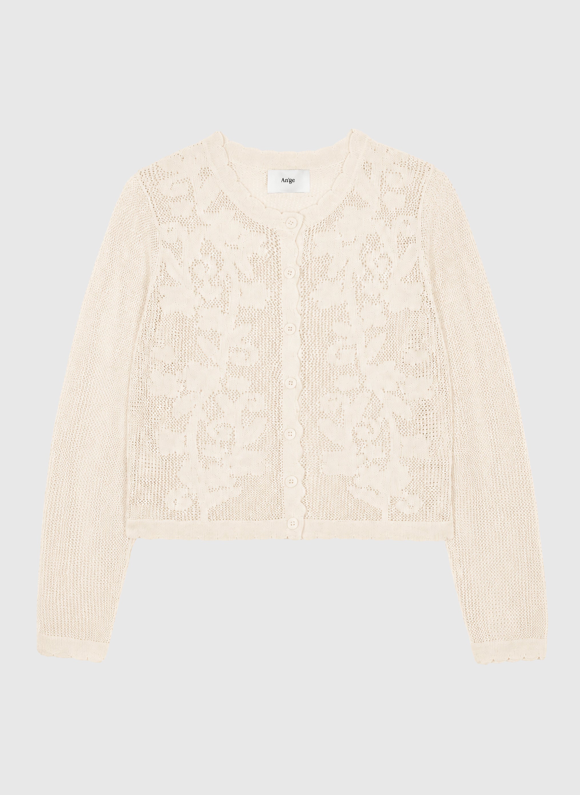 GILET NANITA blanc casse