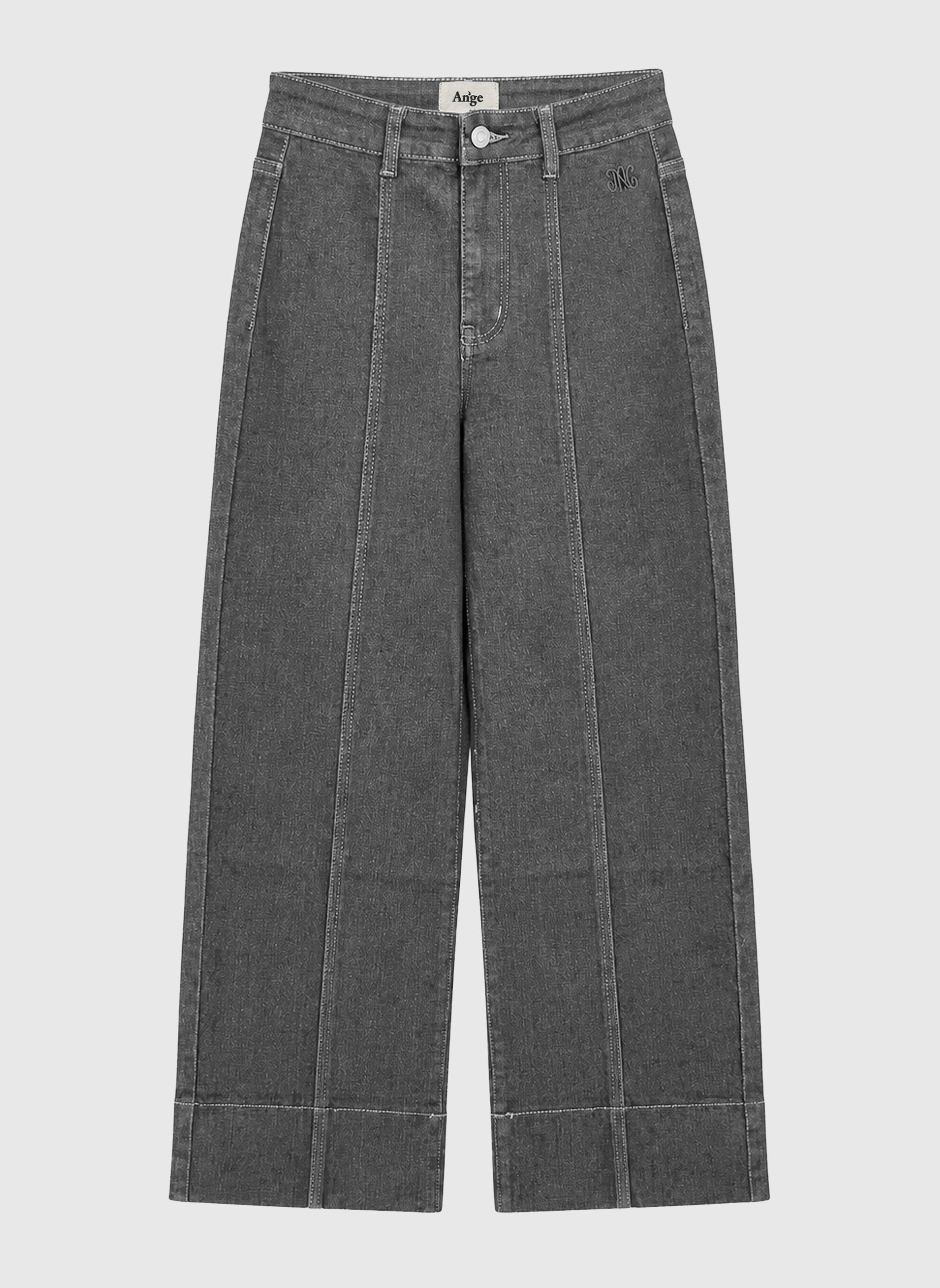 PANTALON PIPLIS gris