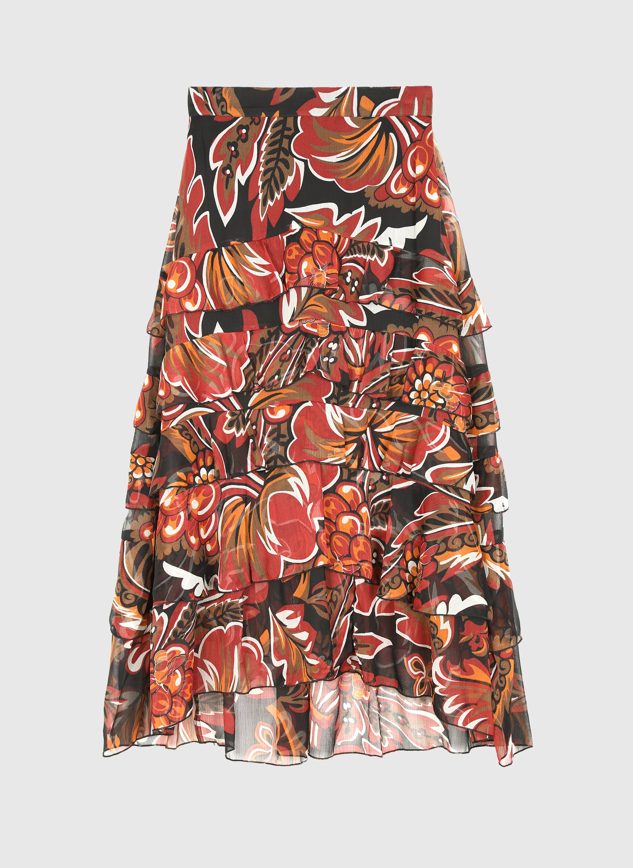 JUPE LONGUE RASHELYNA tosca noir