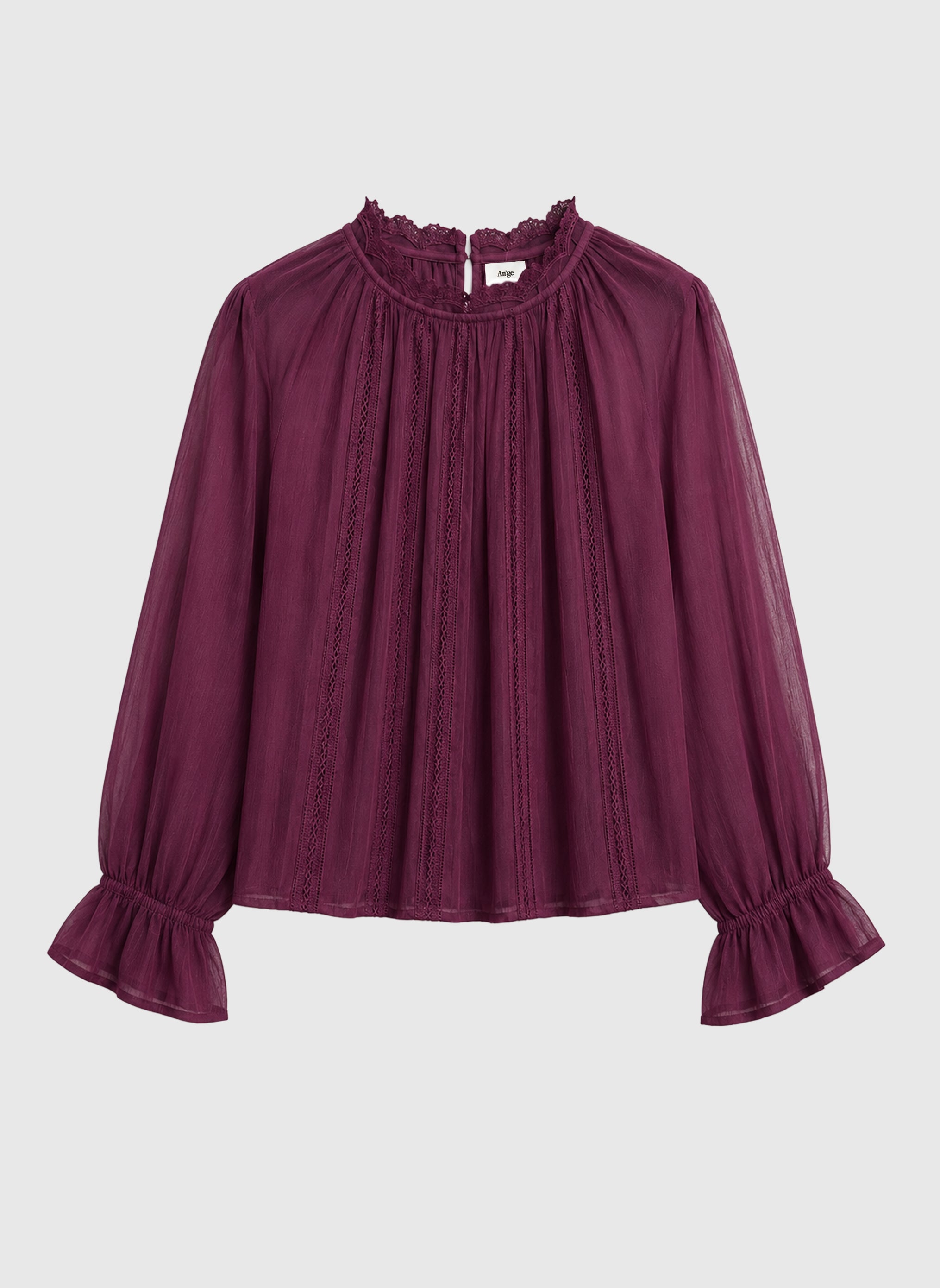BLOUSE SALOUNA aubergine