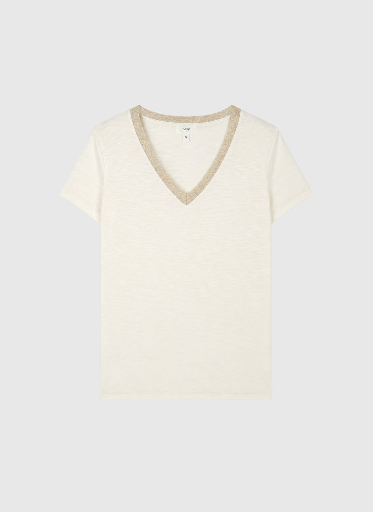 CAMISETA DE RIZO color crudo