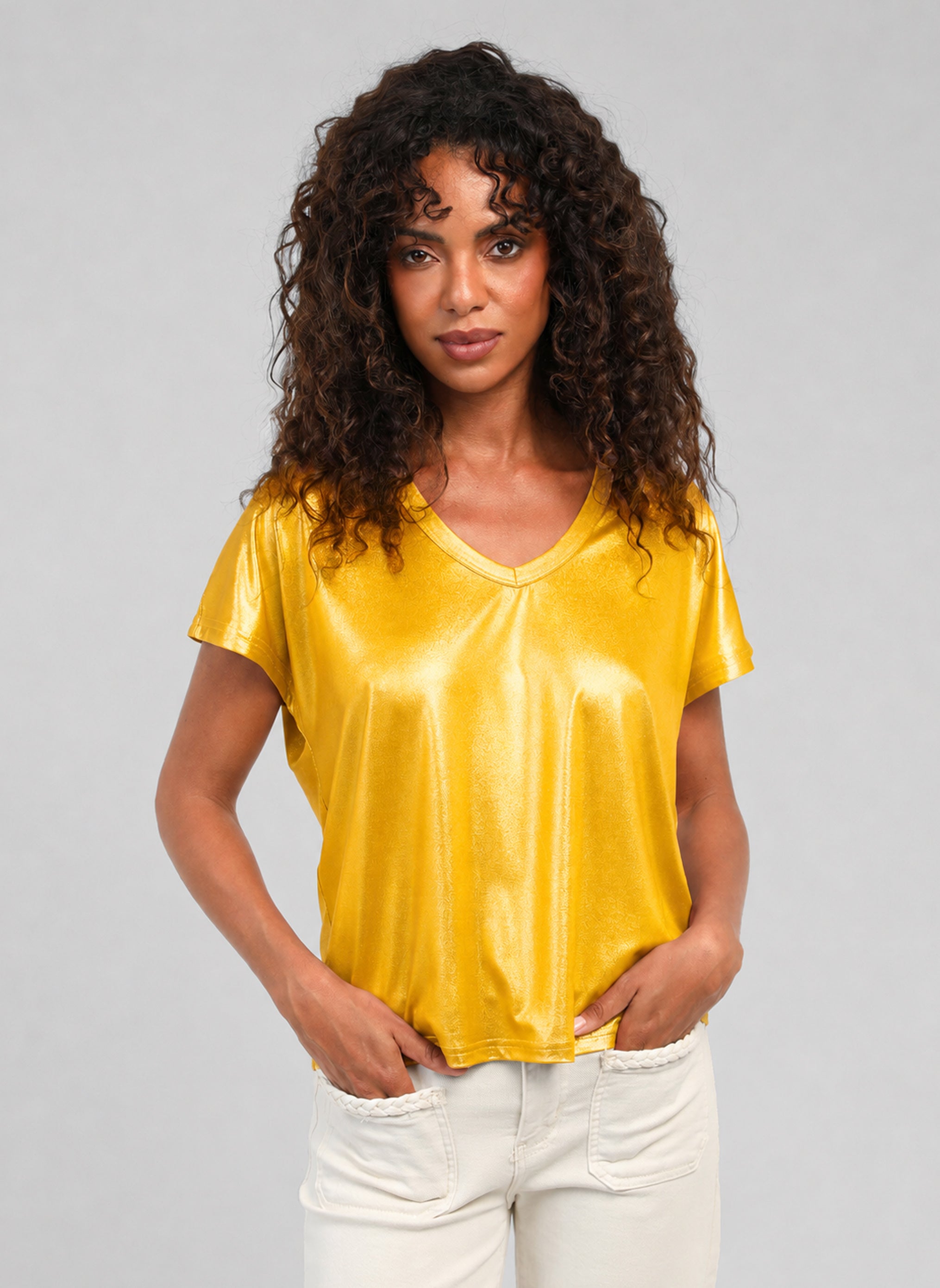 T-SHIRT AGNEZA jaune