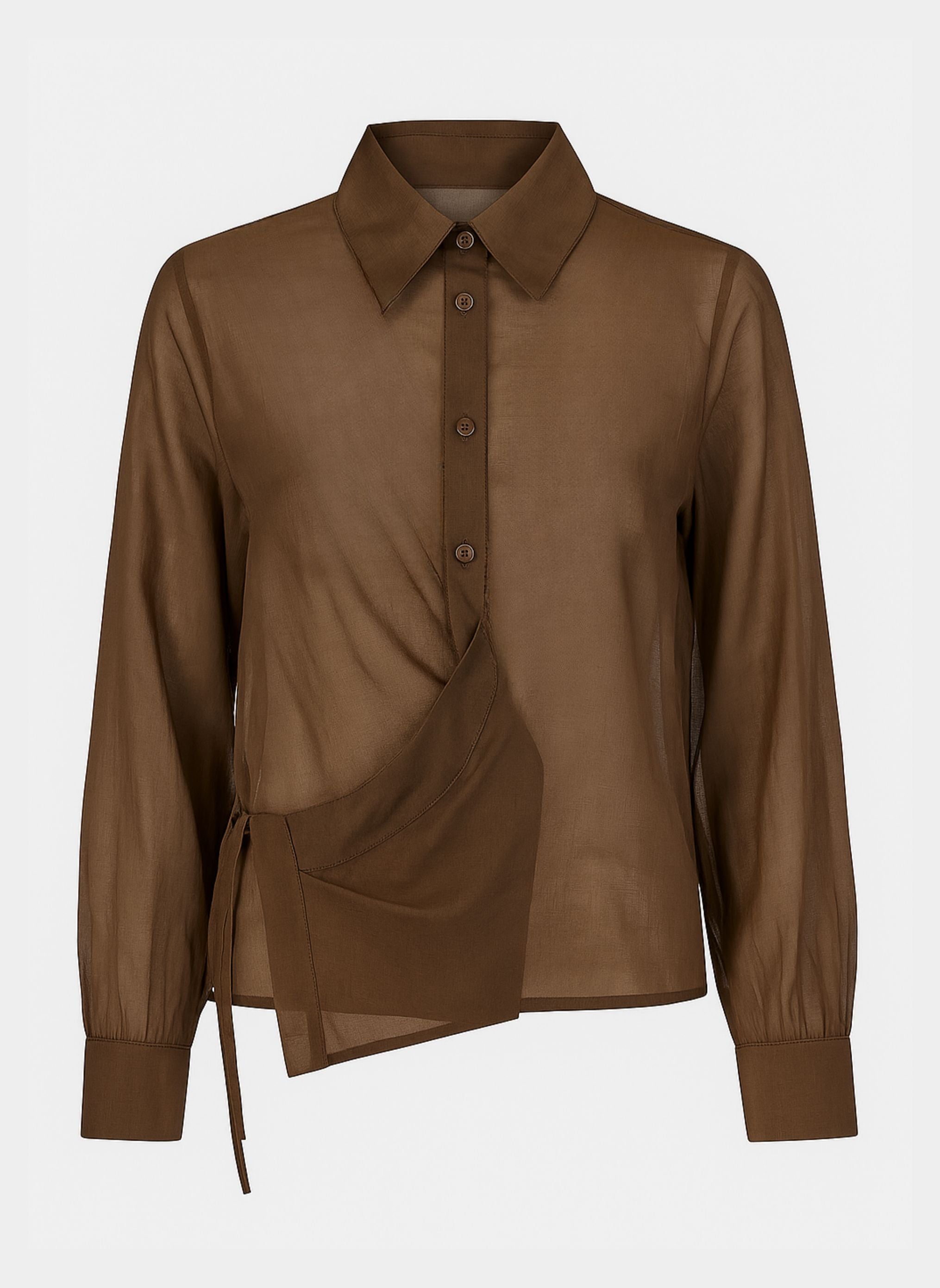 CHEMISE AIMA marron