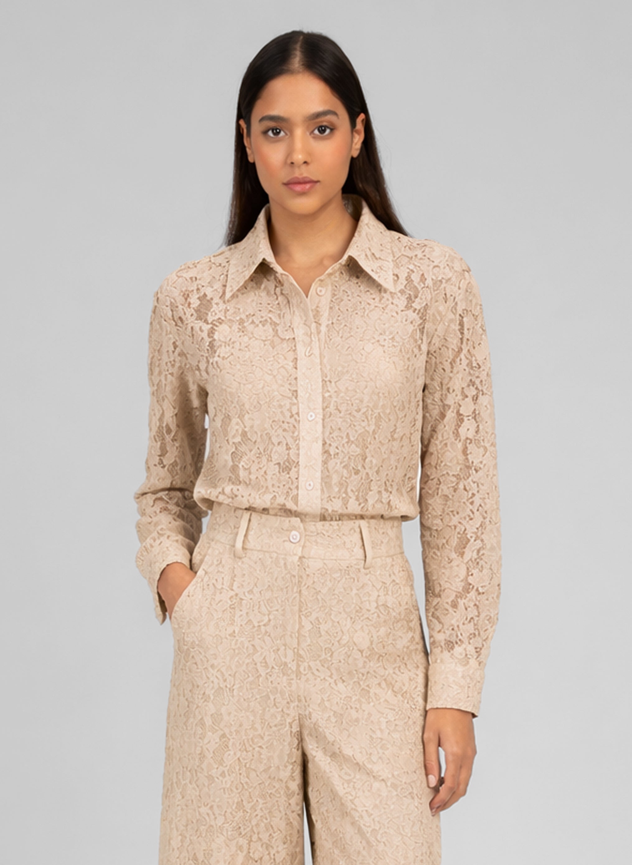 CHEMISE AMOLINA beige