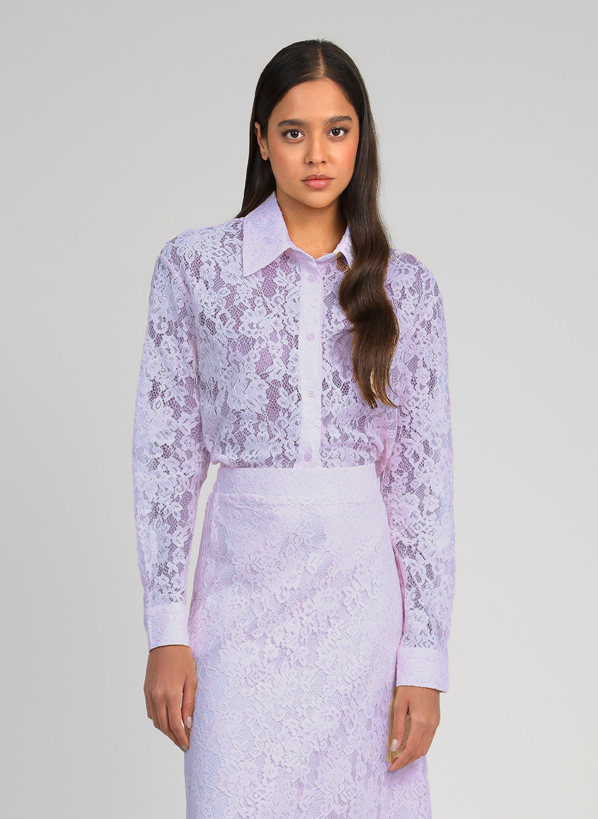 CHEMISE AMOLINA parme