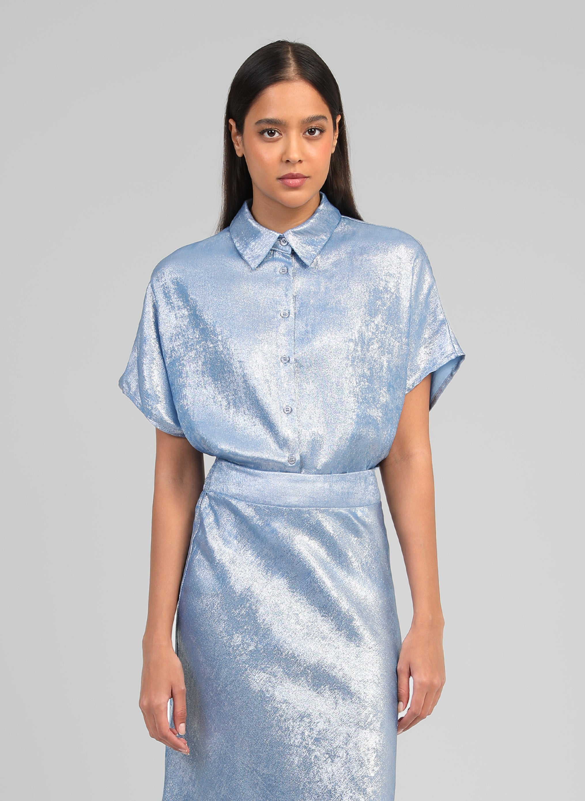 CHEMISE AMORYNA indigo