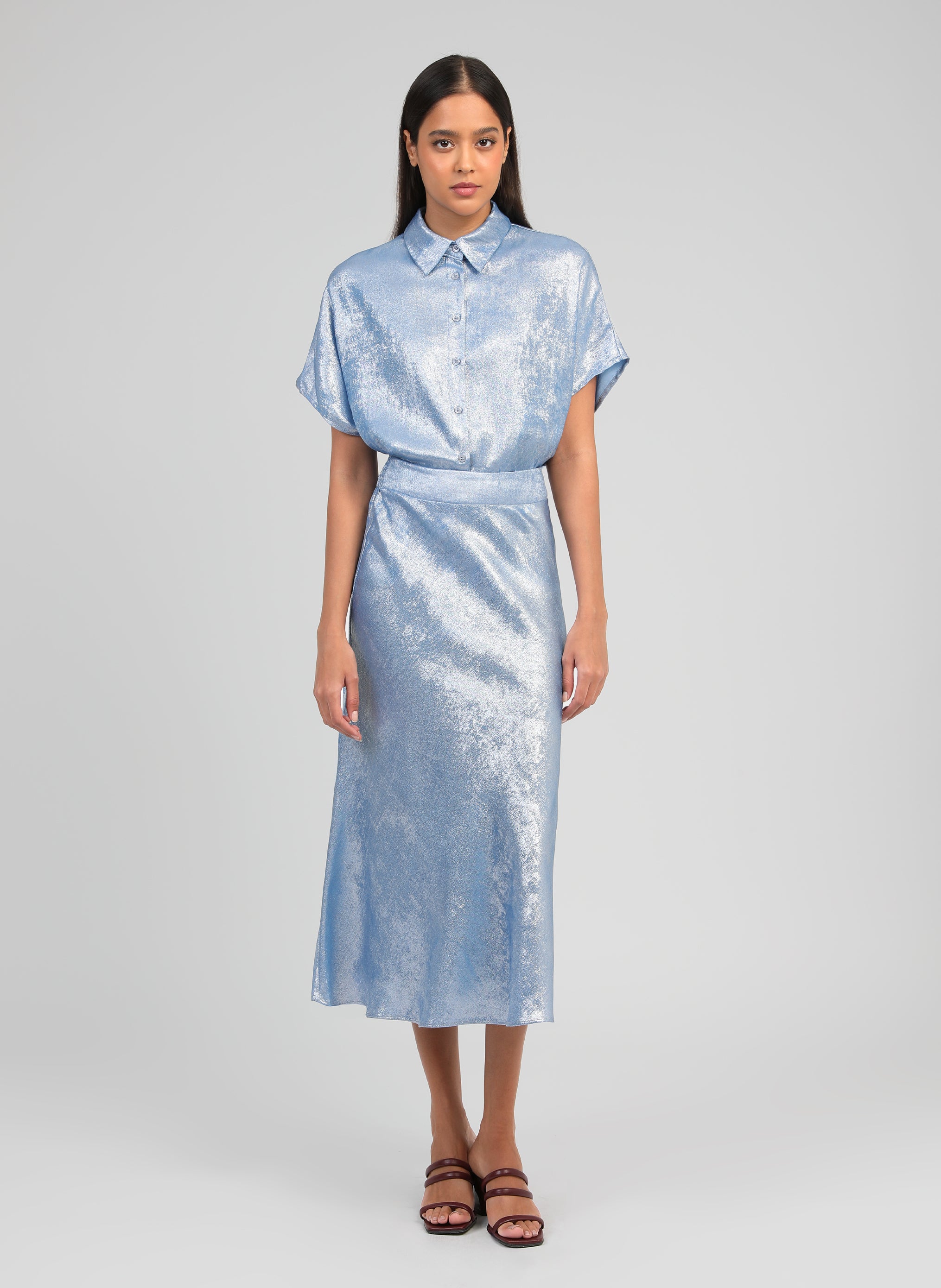 CHEMISE AMORYNA indigo