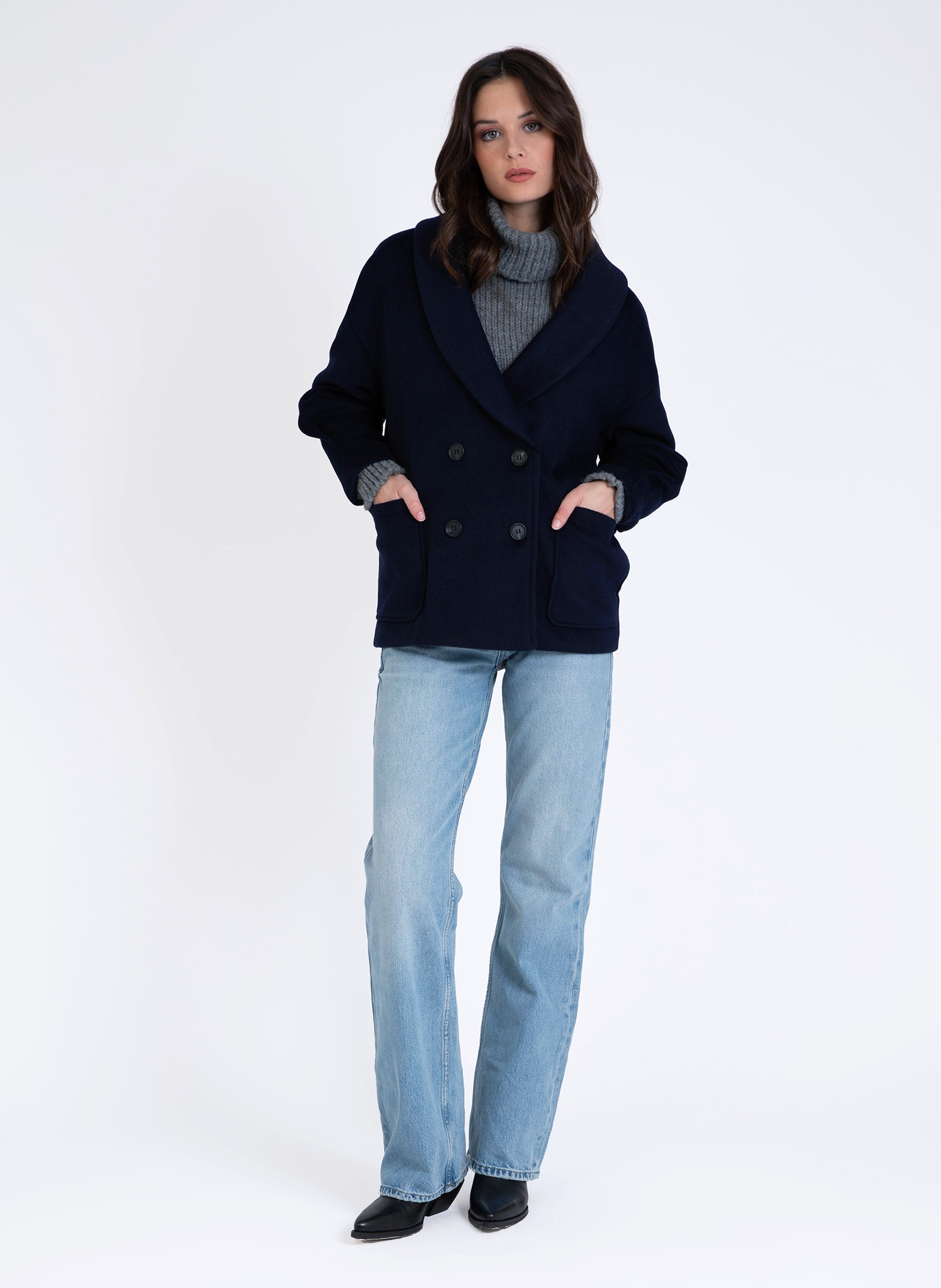 MANTEAU CALISTA amiral