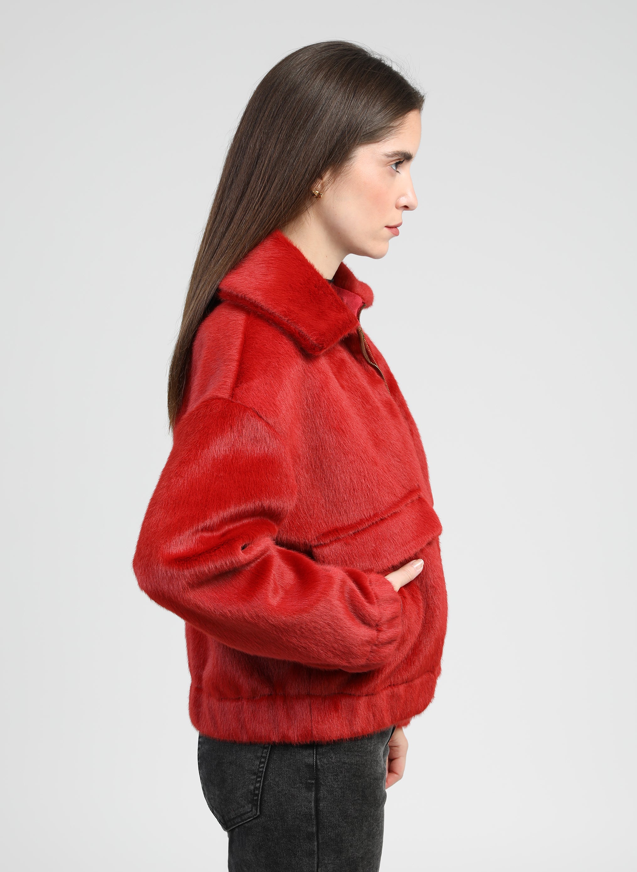 BLOUSON CANDYCE rouge
