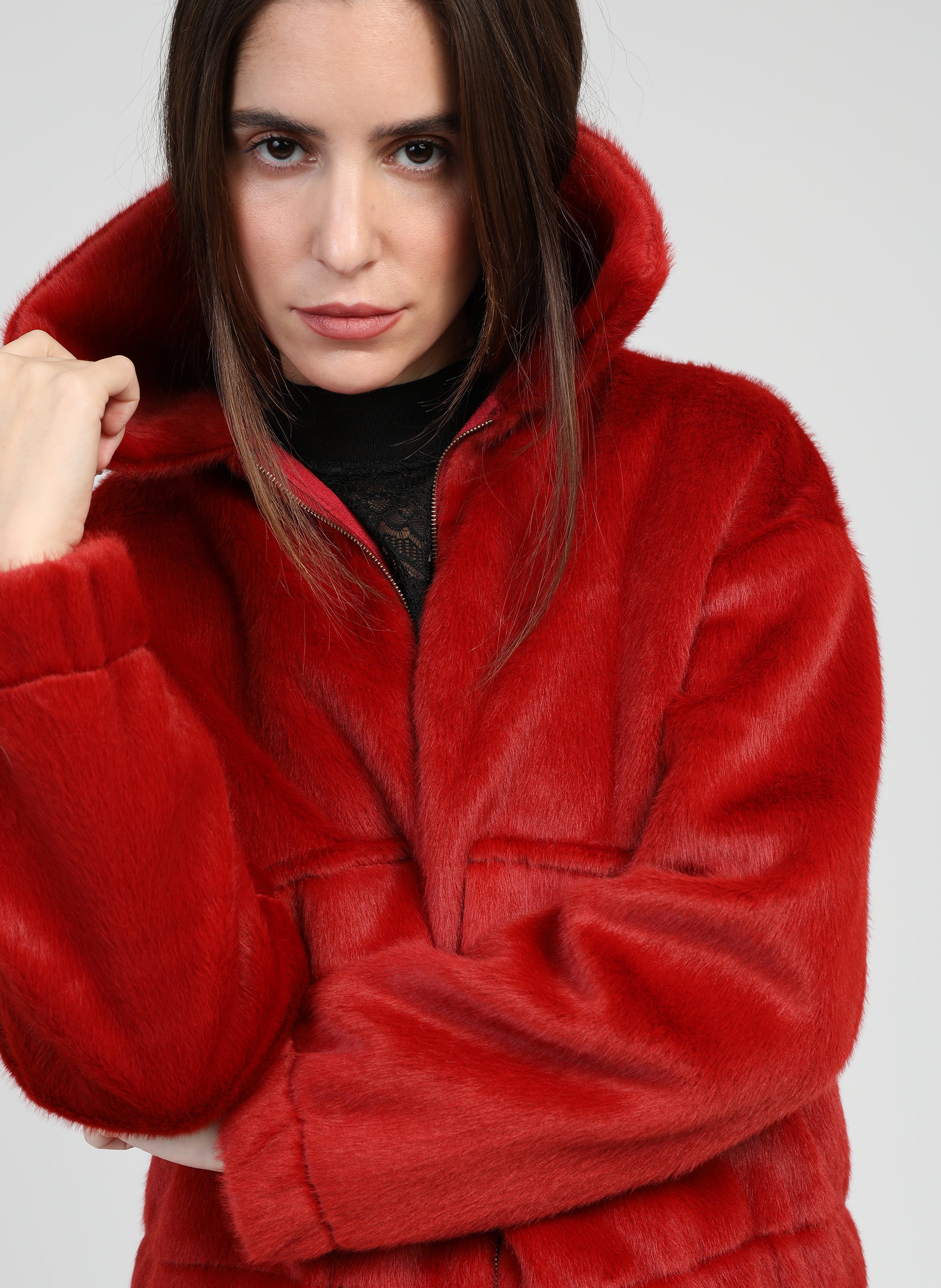 BLOUSON CANDYCE rouge