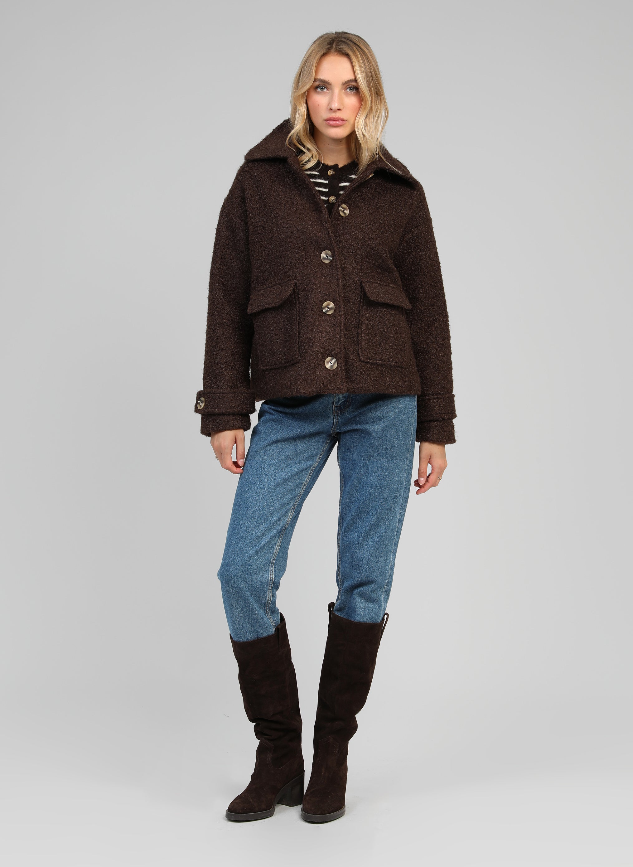 BLOUSON CATALINA marron