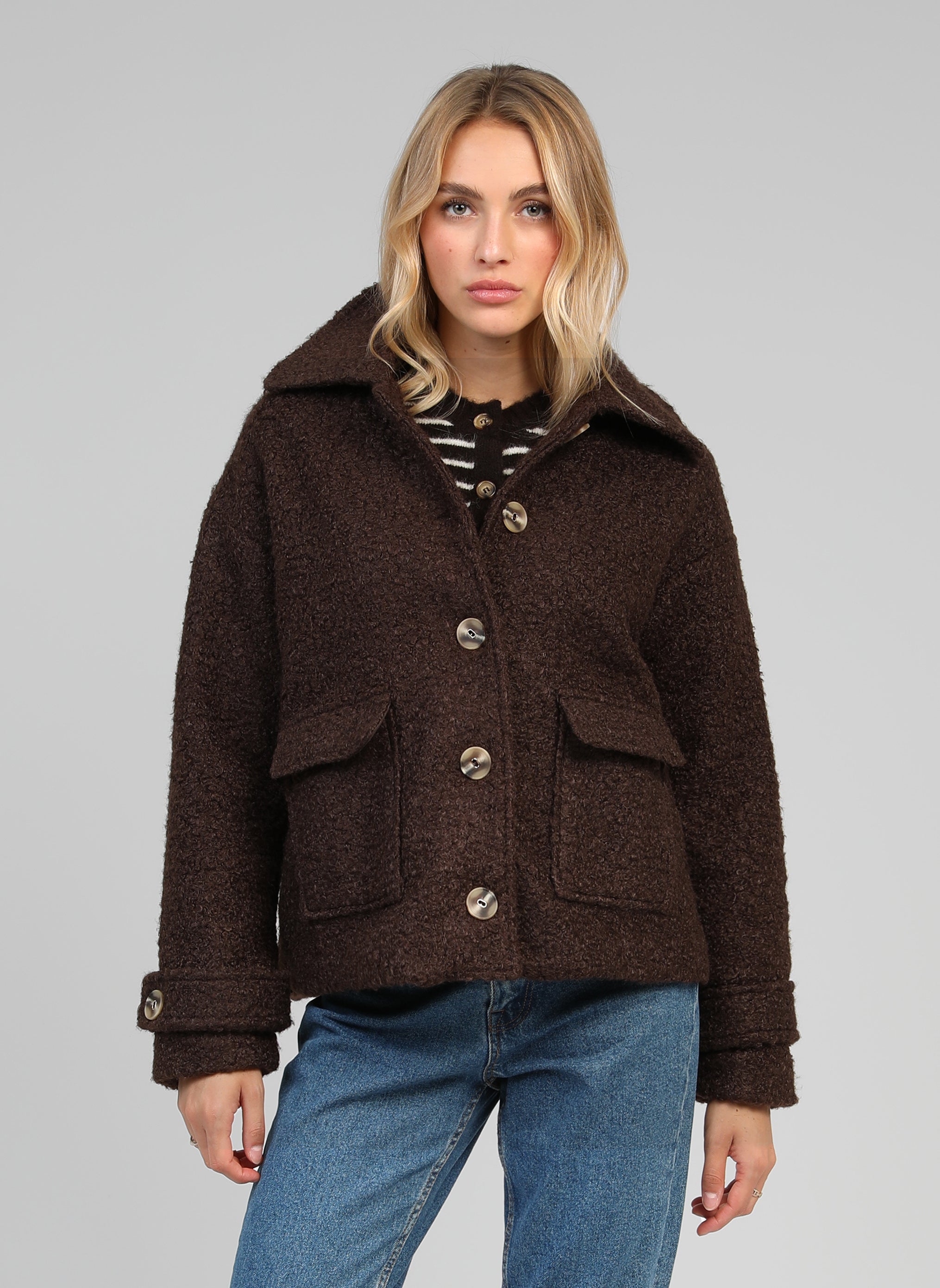 BLOUSON CATALINA marron