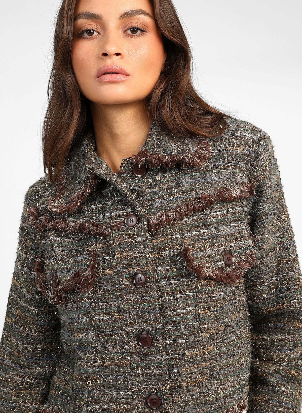 VESTE CRISTIANI chocolat