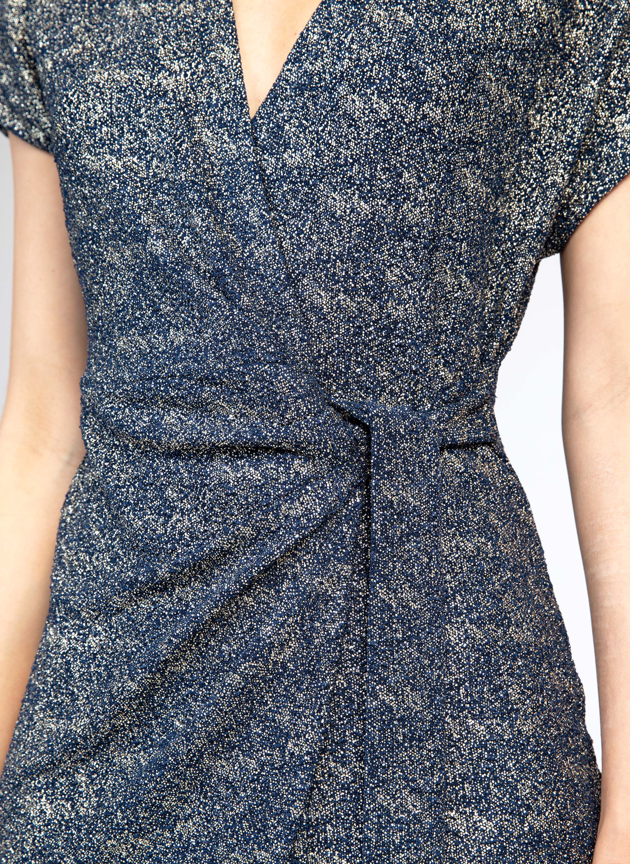 ROBE COURTE ELANA marine