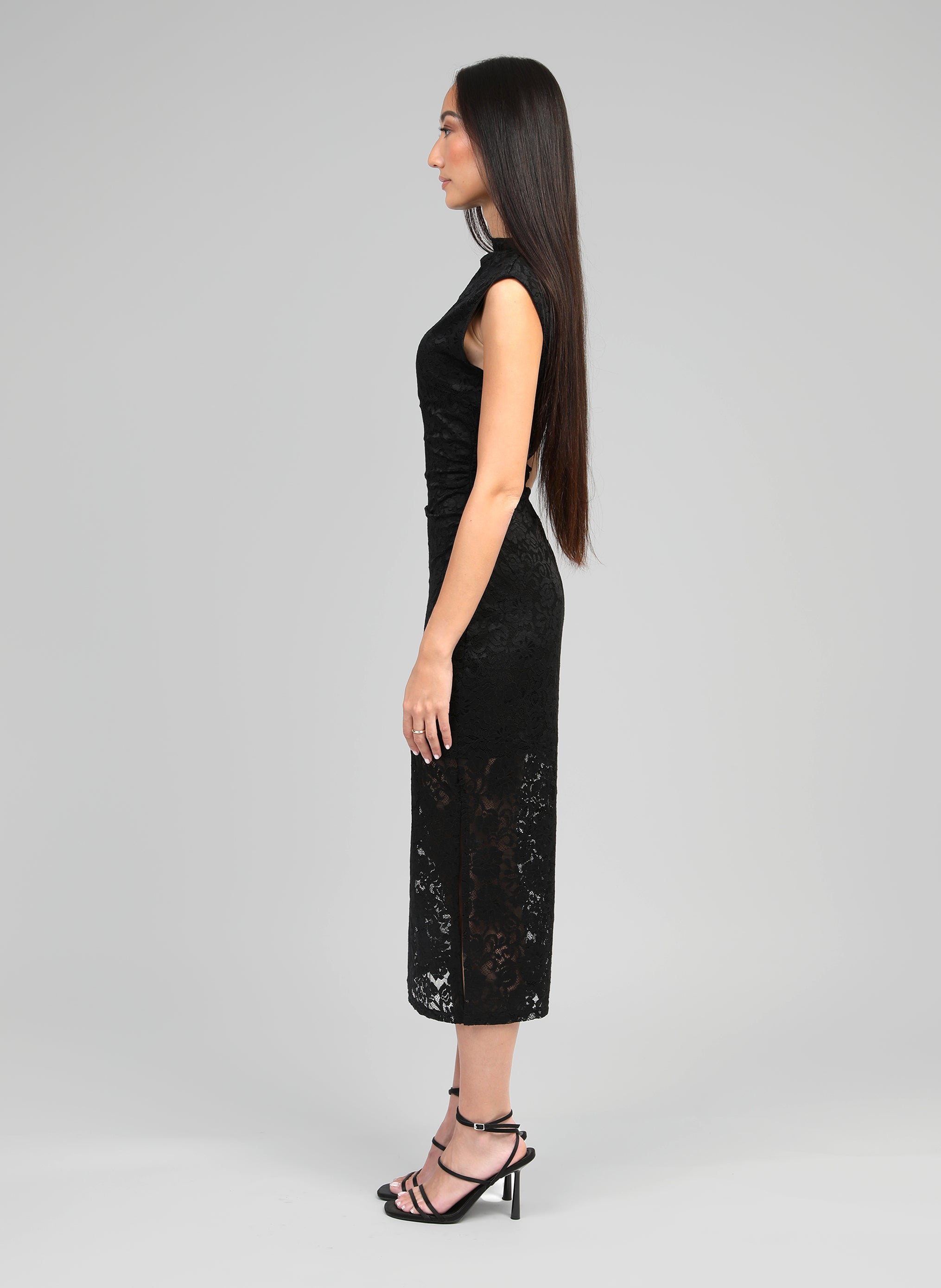 ROBE MIDI ELINOR noir