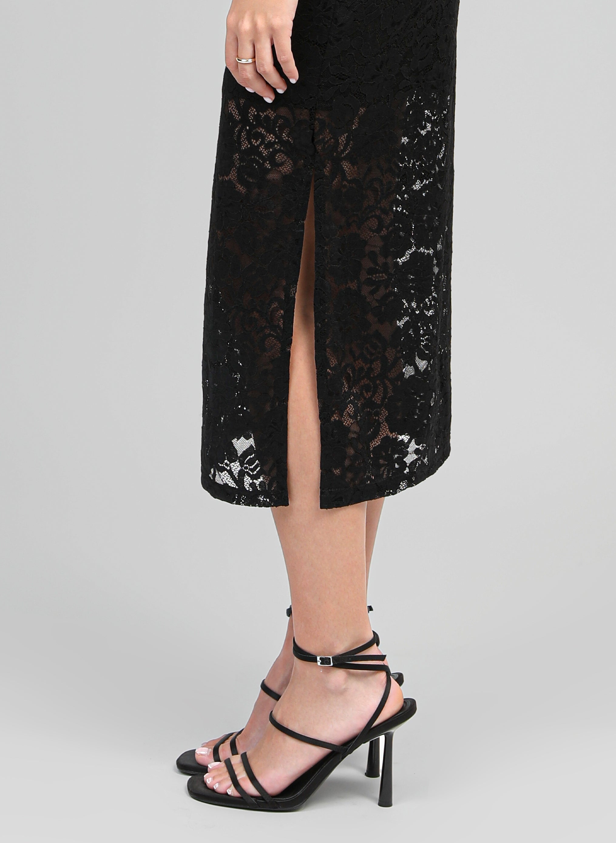 ROBE MIDI ELINOR noir