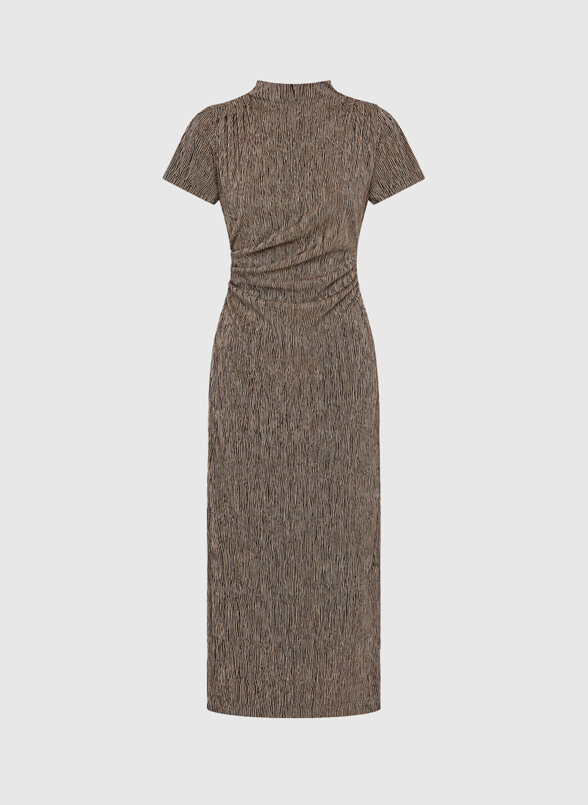 ROBE MIDI ELOANE marron