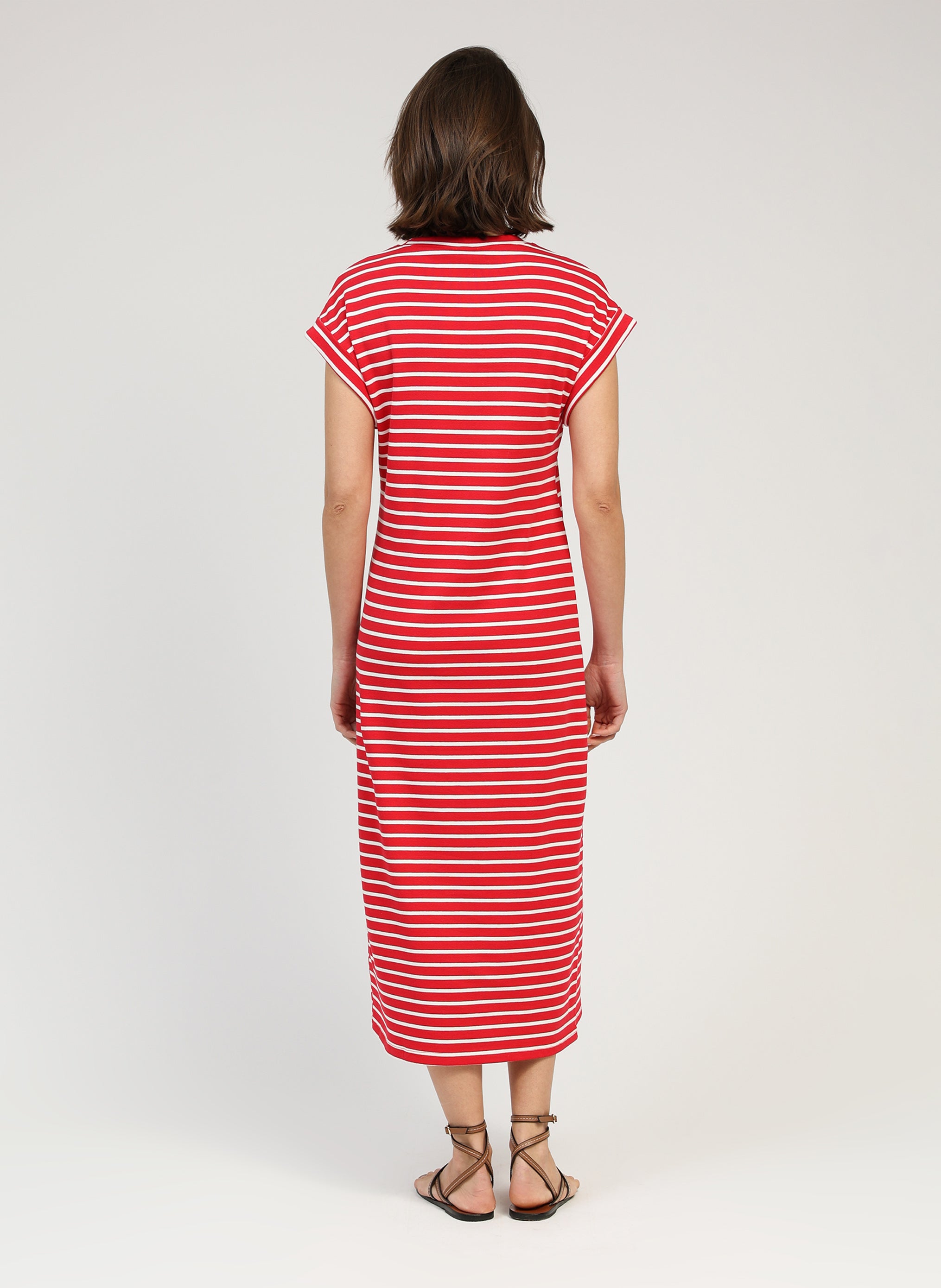 ENOHA MIDI DRESS red
