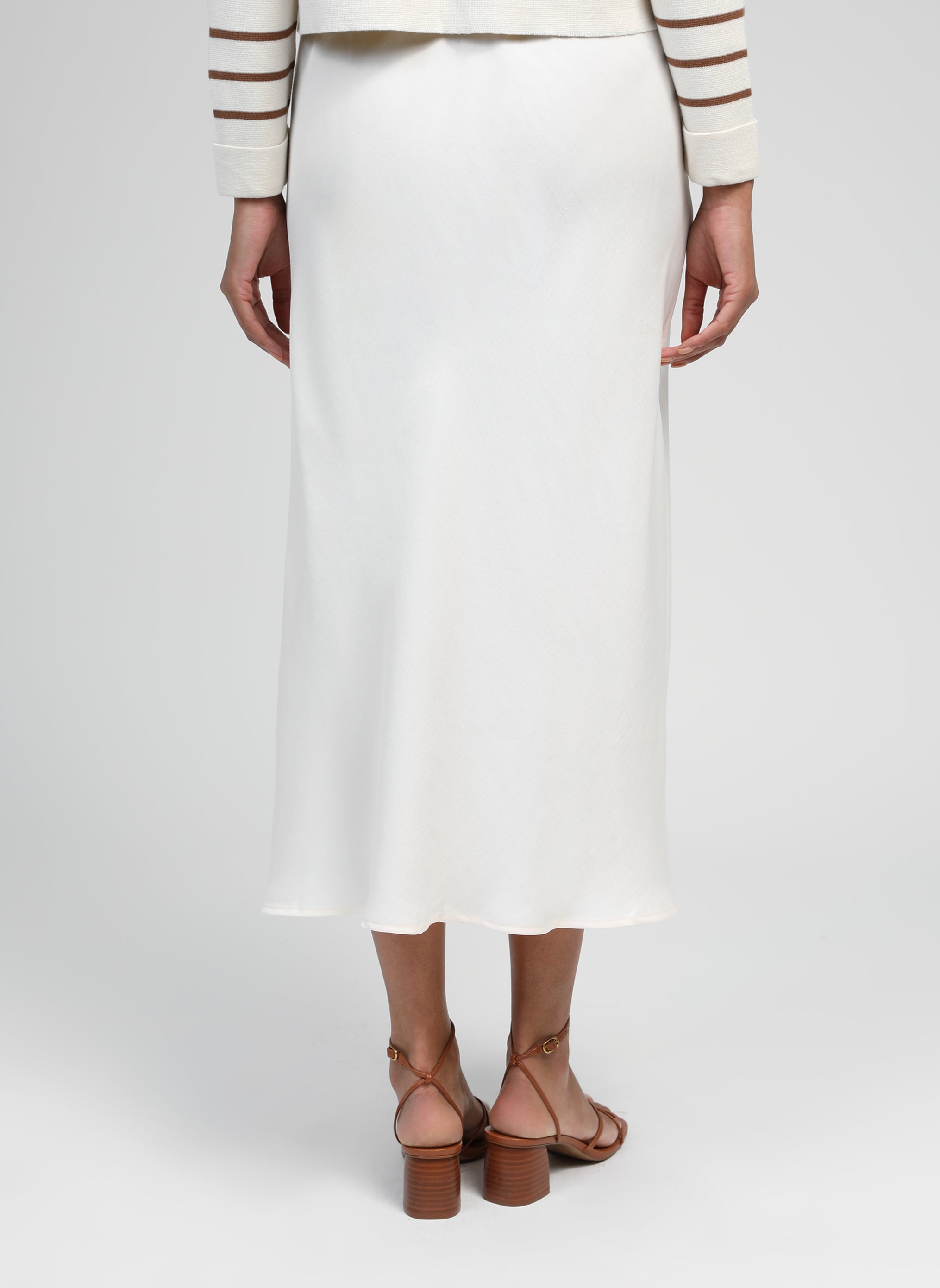 JUPE MIDI GALVY ecru