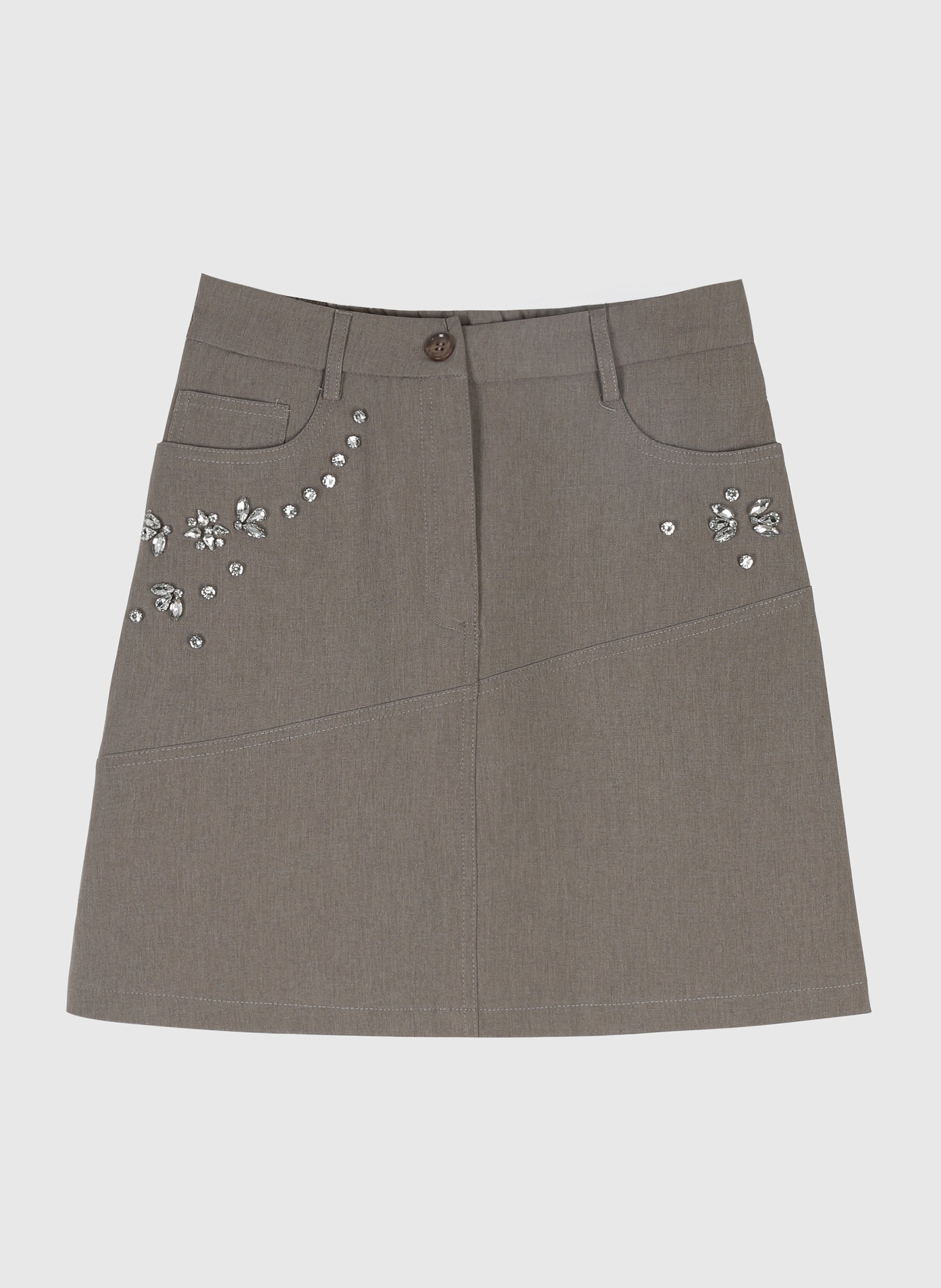 JUPE COURTE JADIME greige