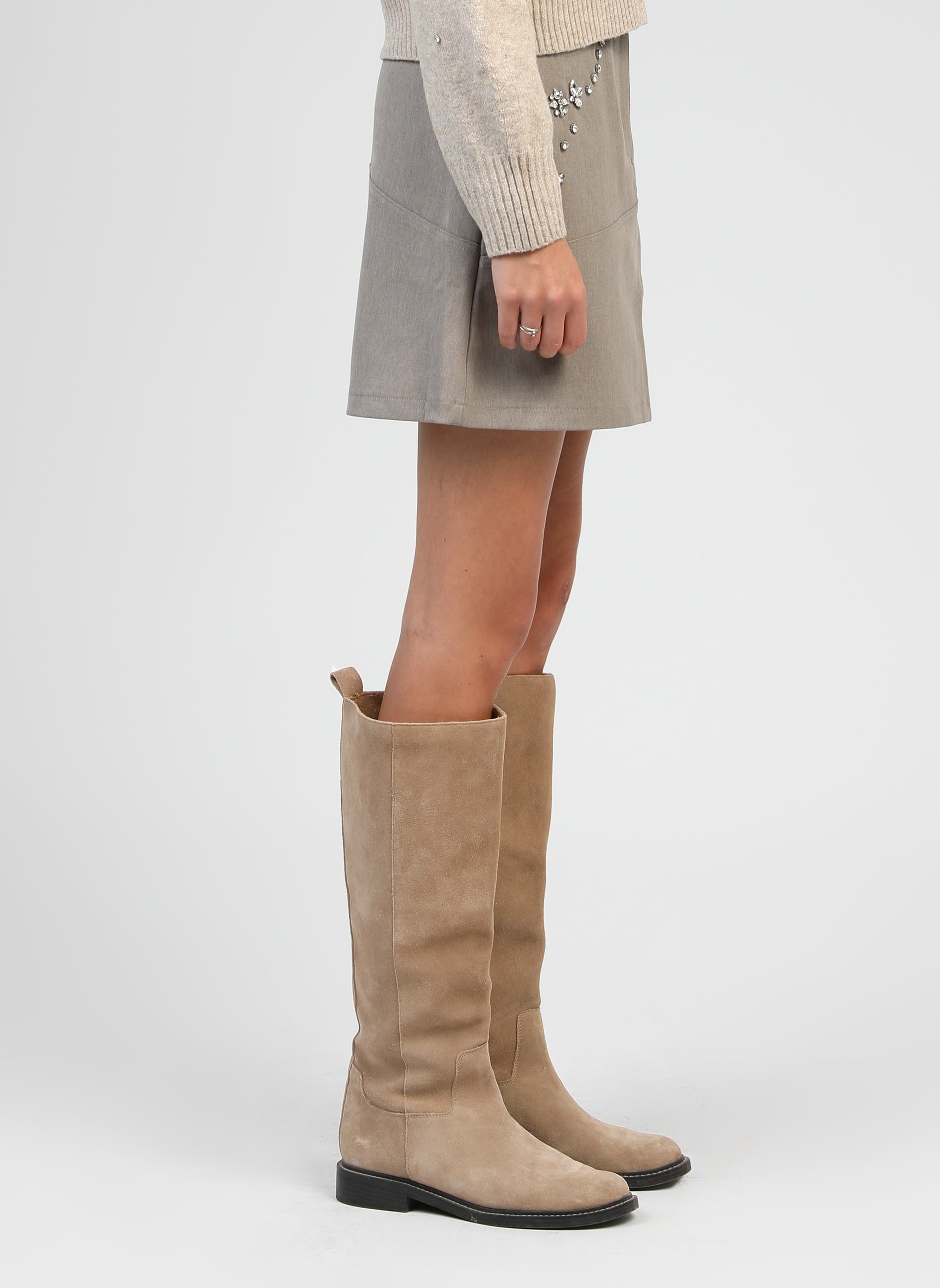 JUPE COURTE JADIME greige