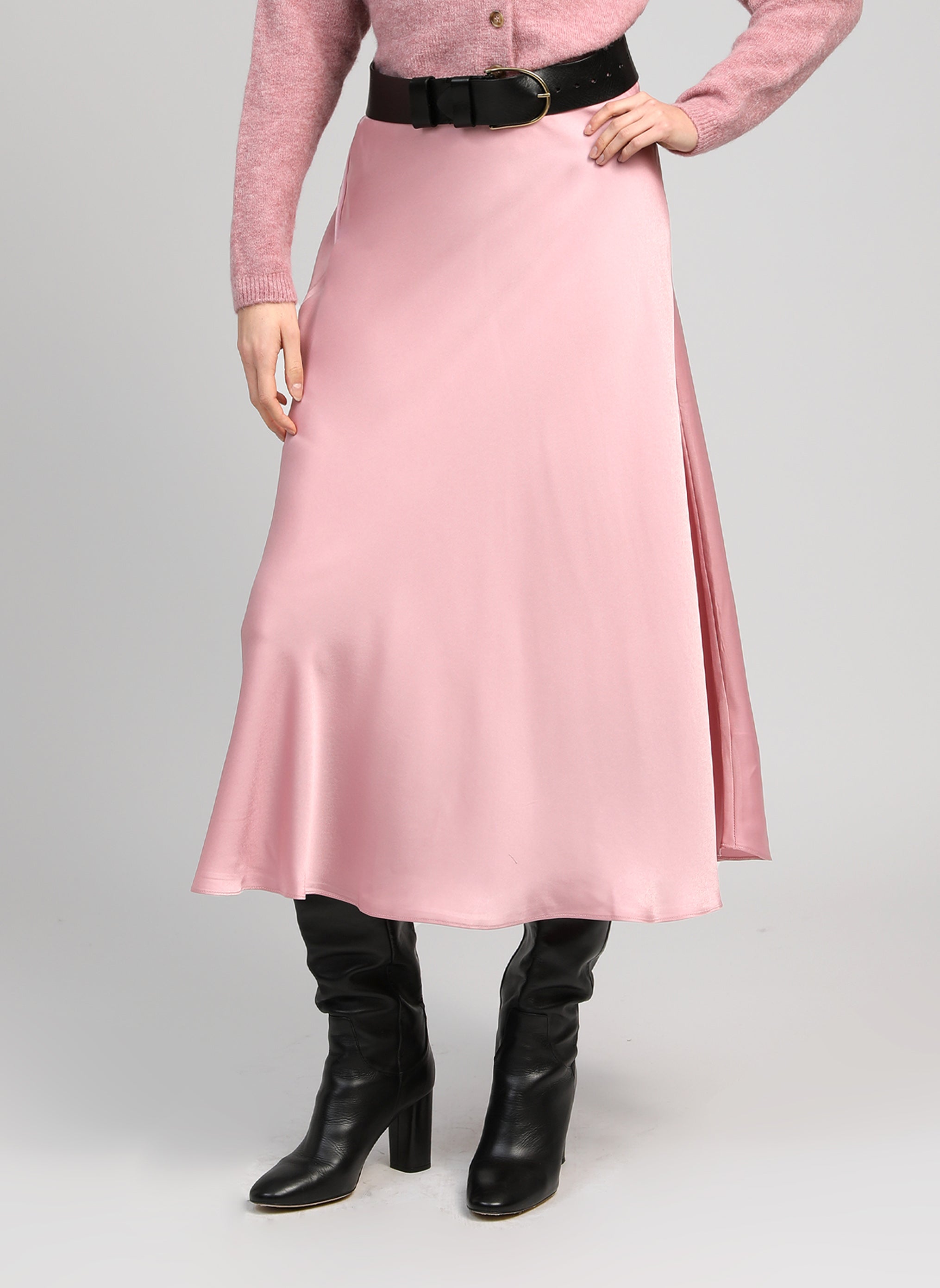 JUPE LONGUE JAKIA rose