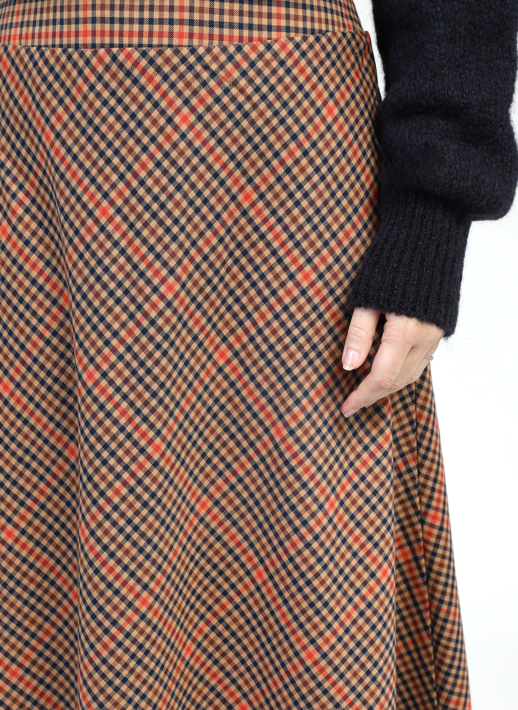 JUPE MIDI JALINA caramel