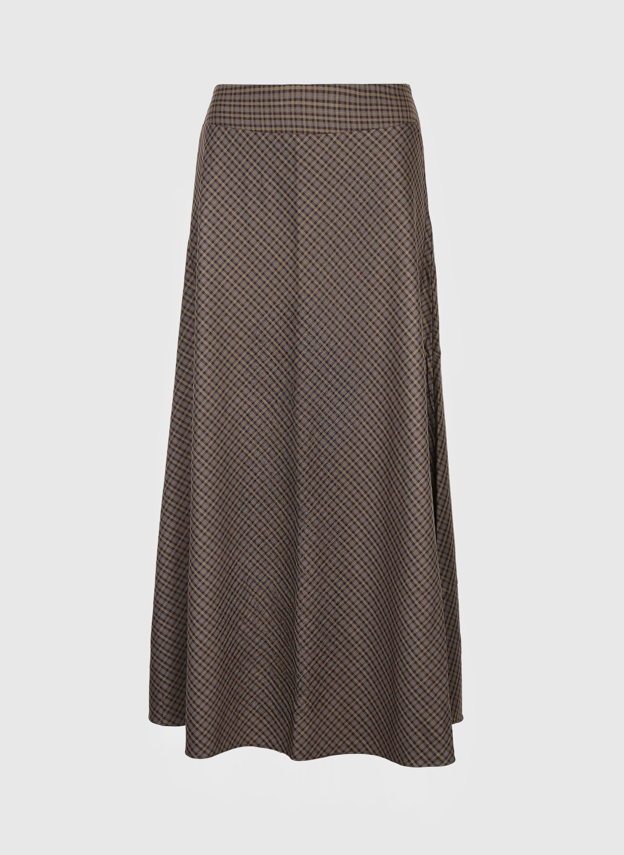 JUPE MIDI JALINE marron