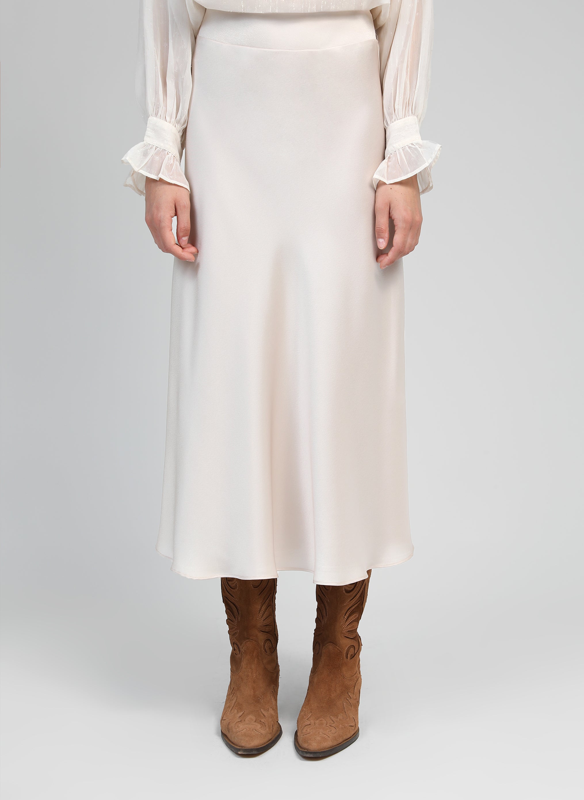 JANIALA vanilla midi skirt