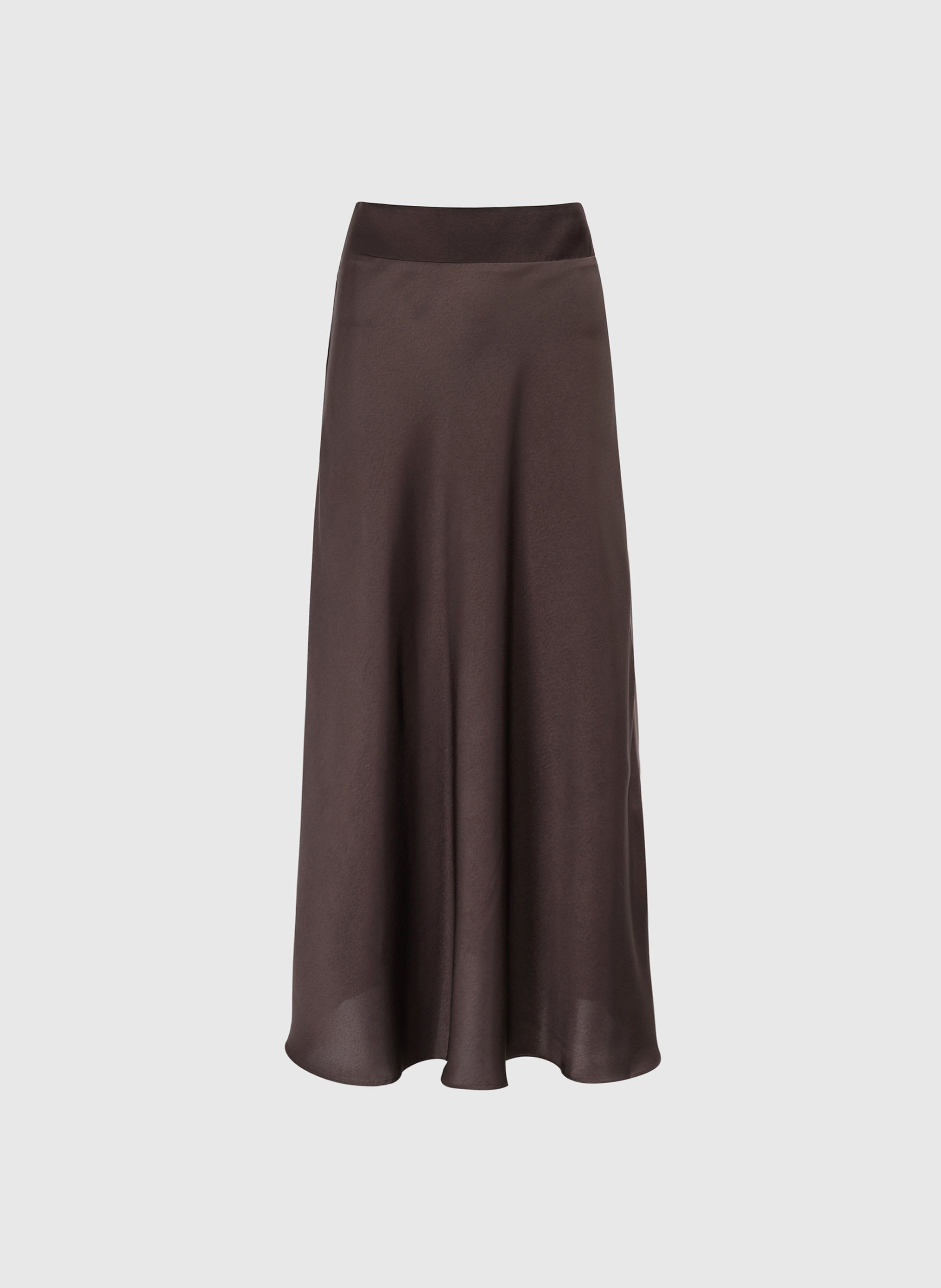 JUPE MIDI JANIALA chocolat