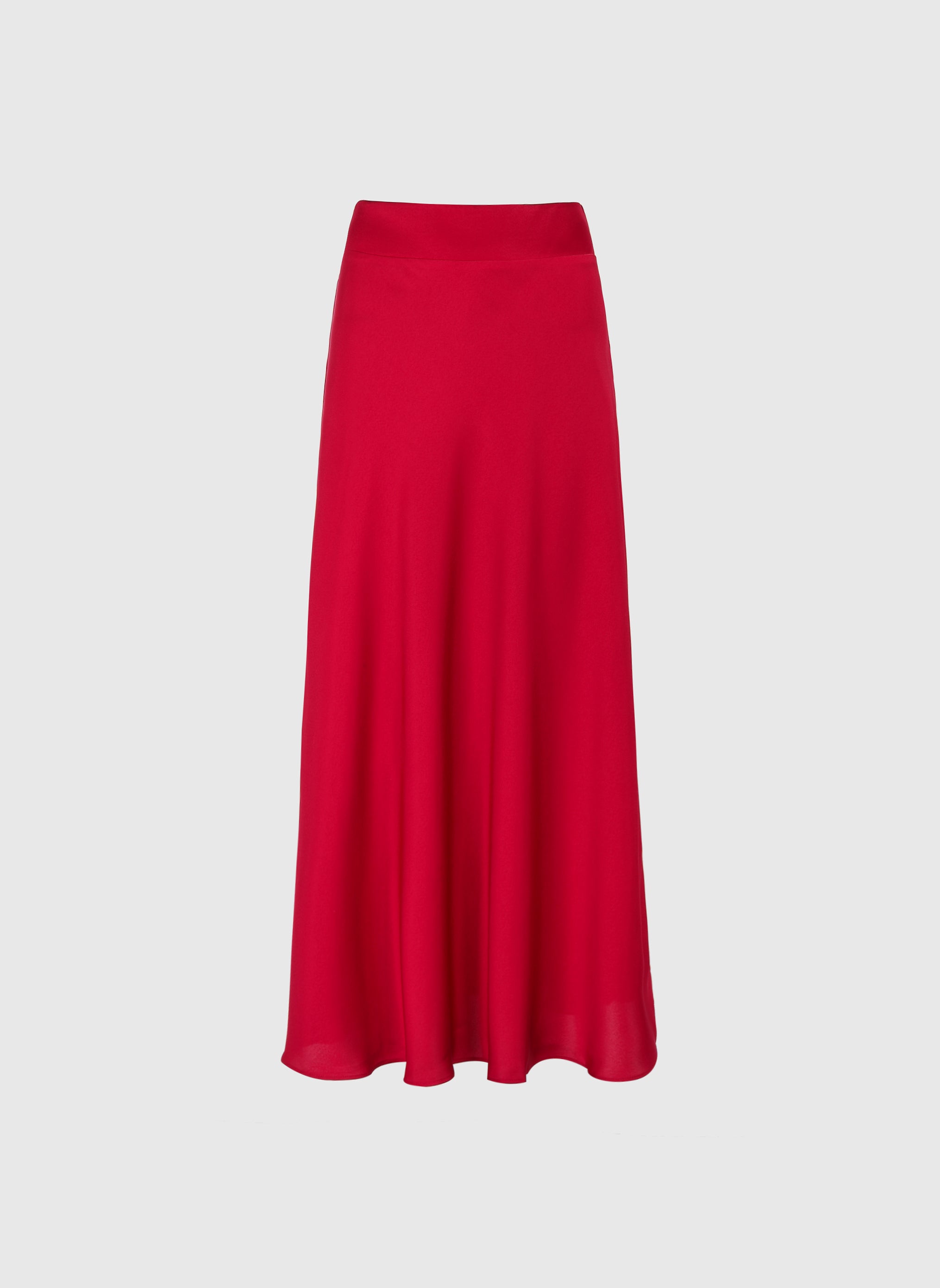 JUPE MIDI JANIALA rouge