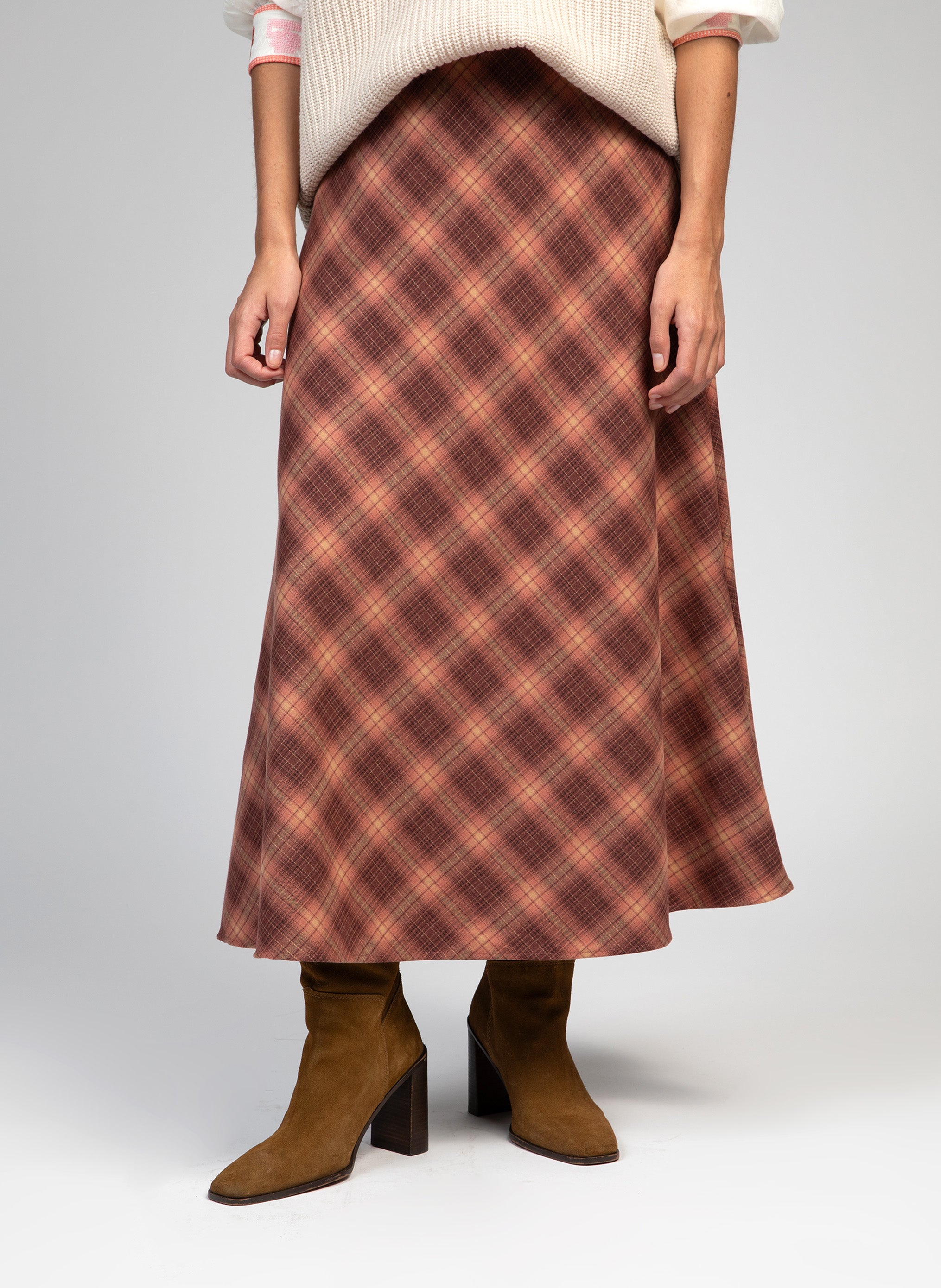 JUPE MIDI JANIAMA blush