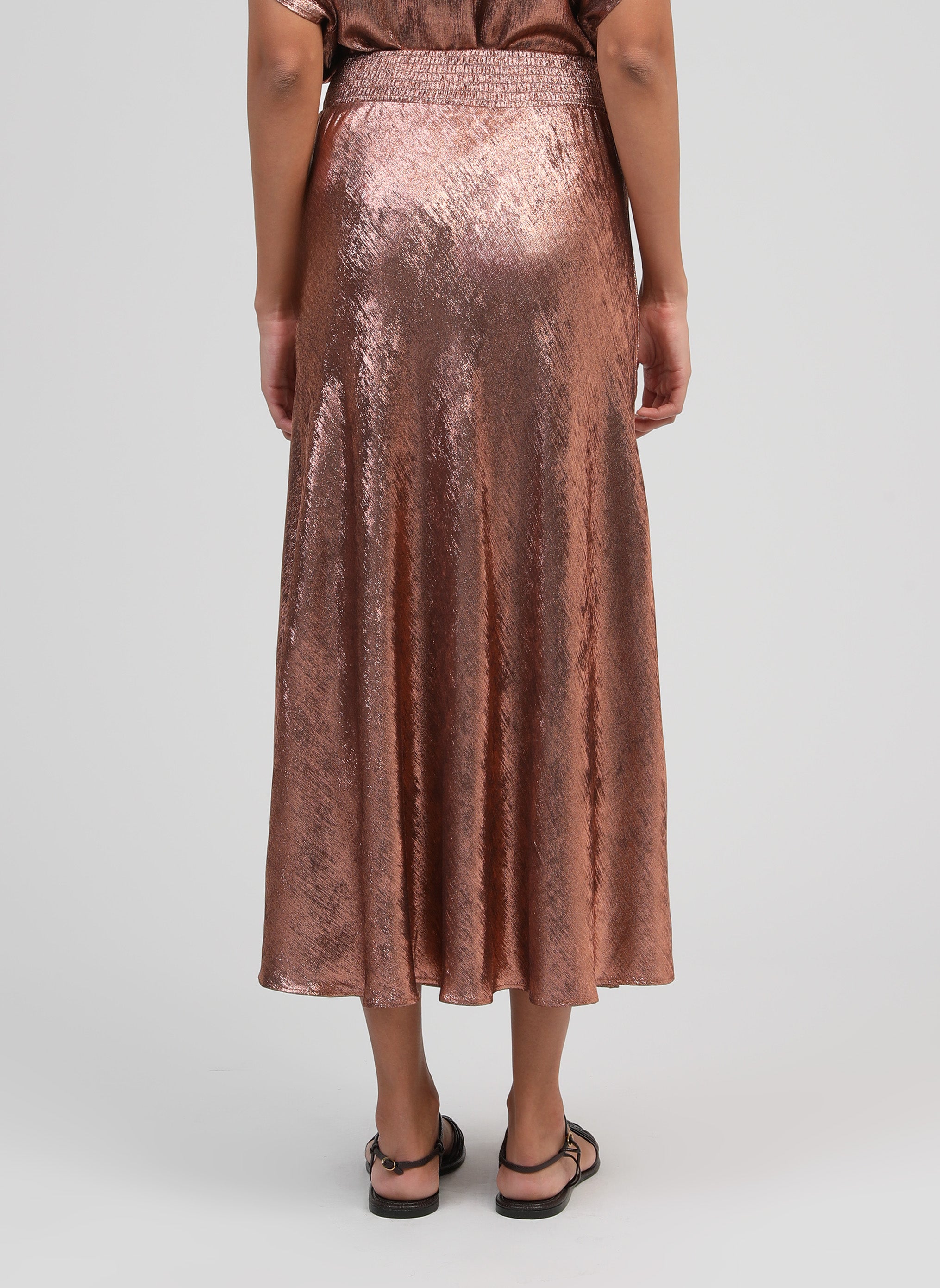 JUPE LONGUE JANYMALA bronze