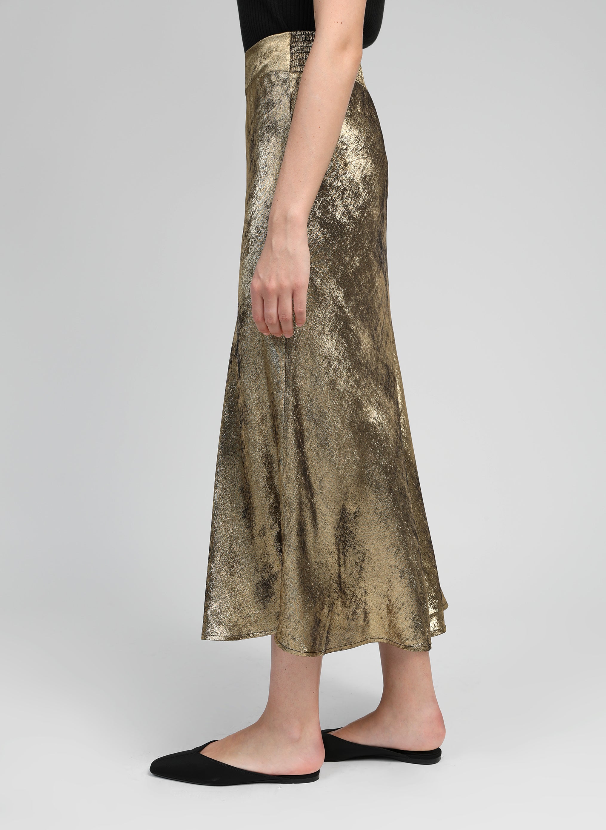 JUPE MIDI JANYMA bronze