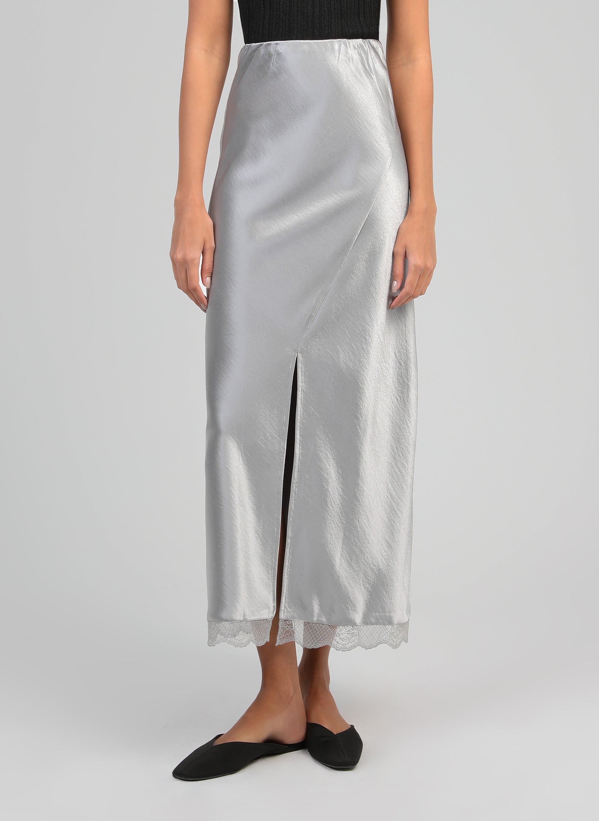 JUPE LONGUE JULIATA silver