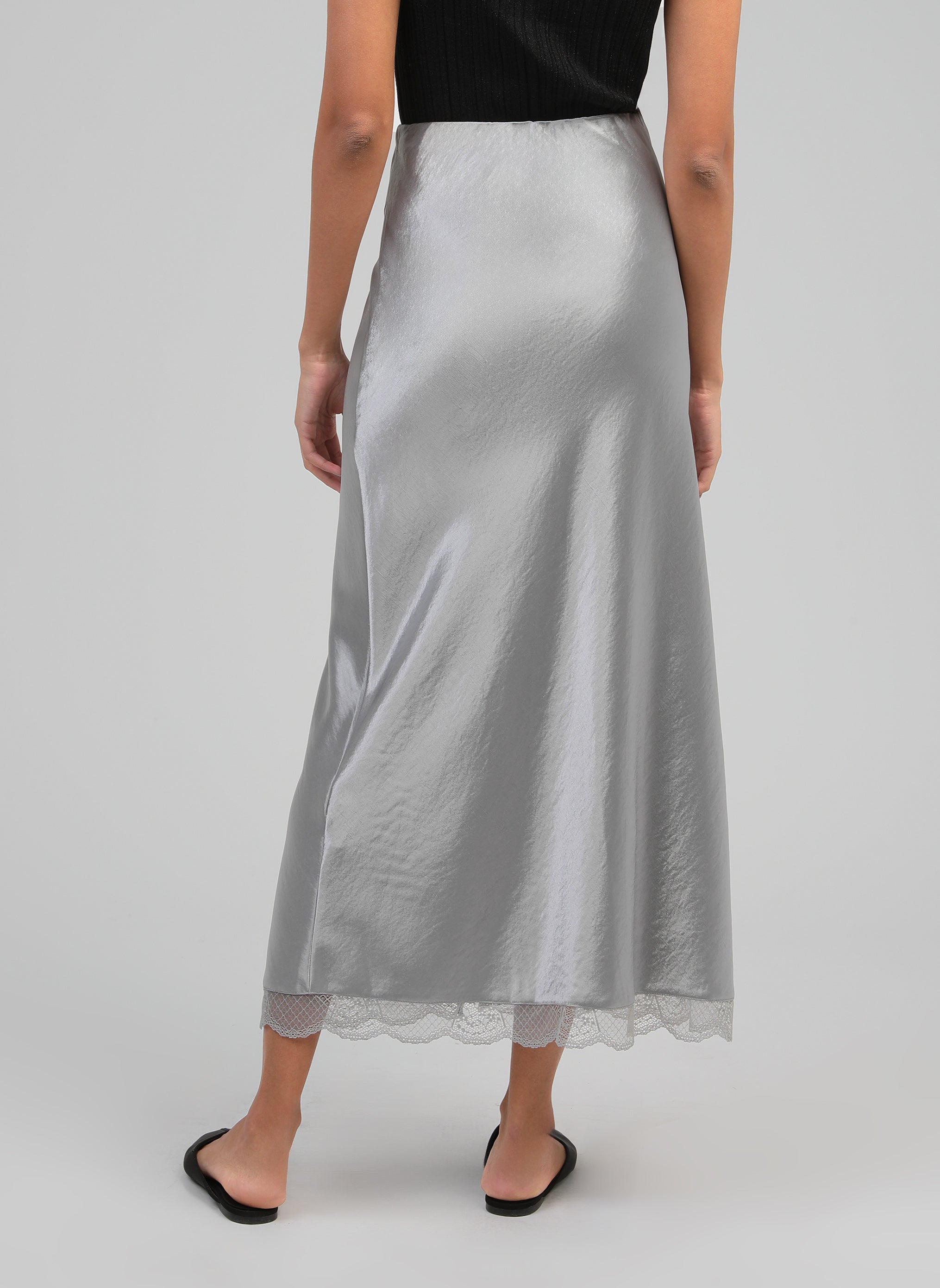 JUPE LONGUE JULIATA silver