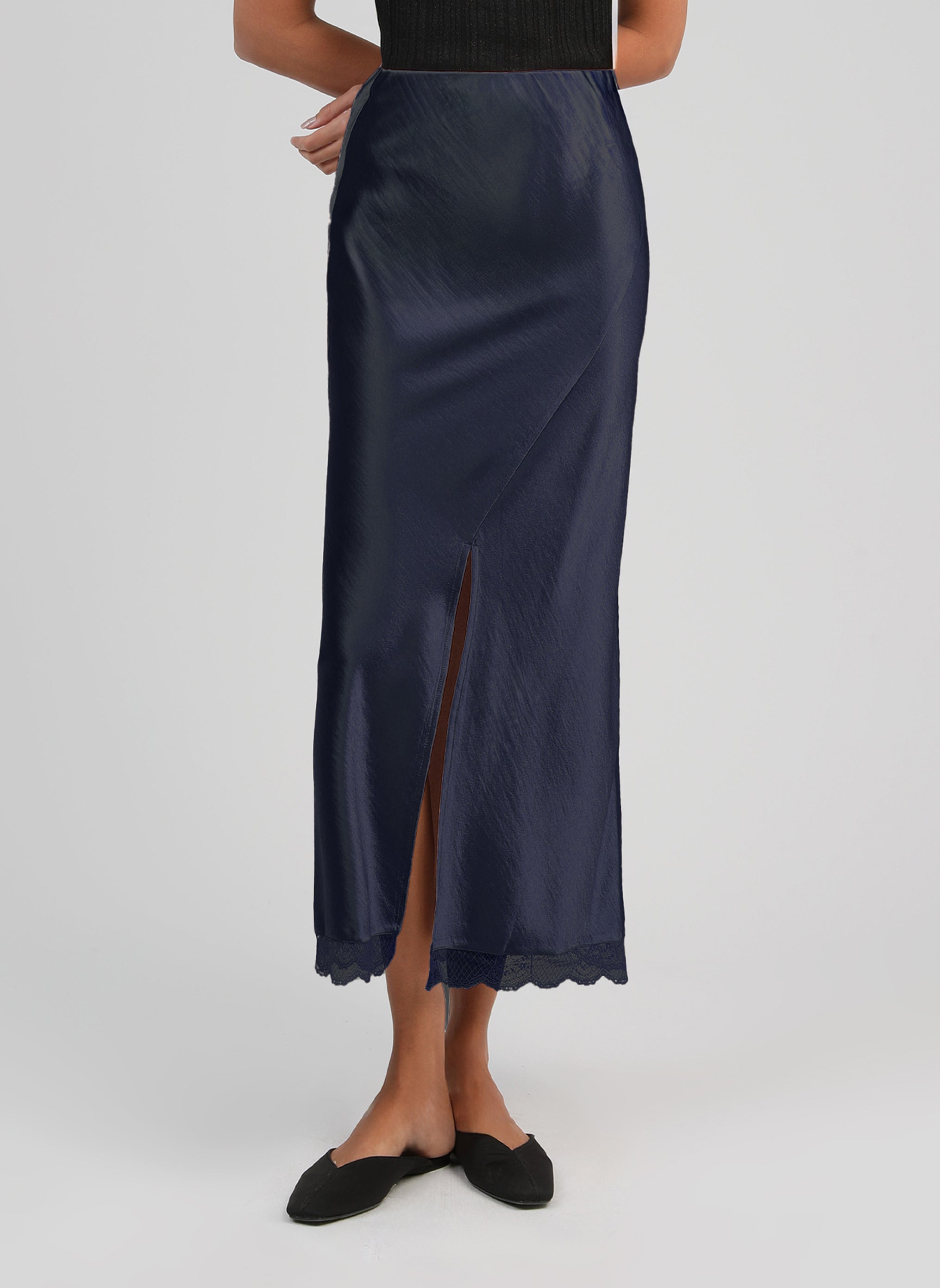 JUPE LONGUE JULIATA marine