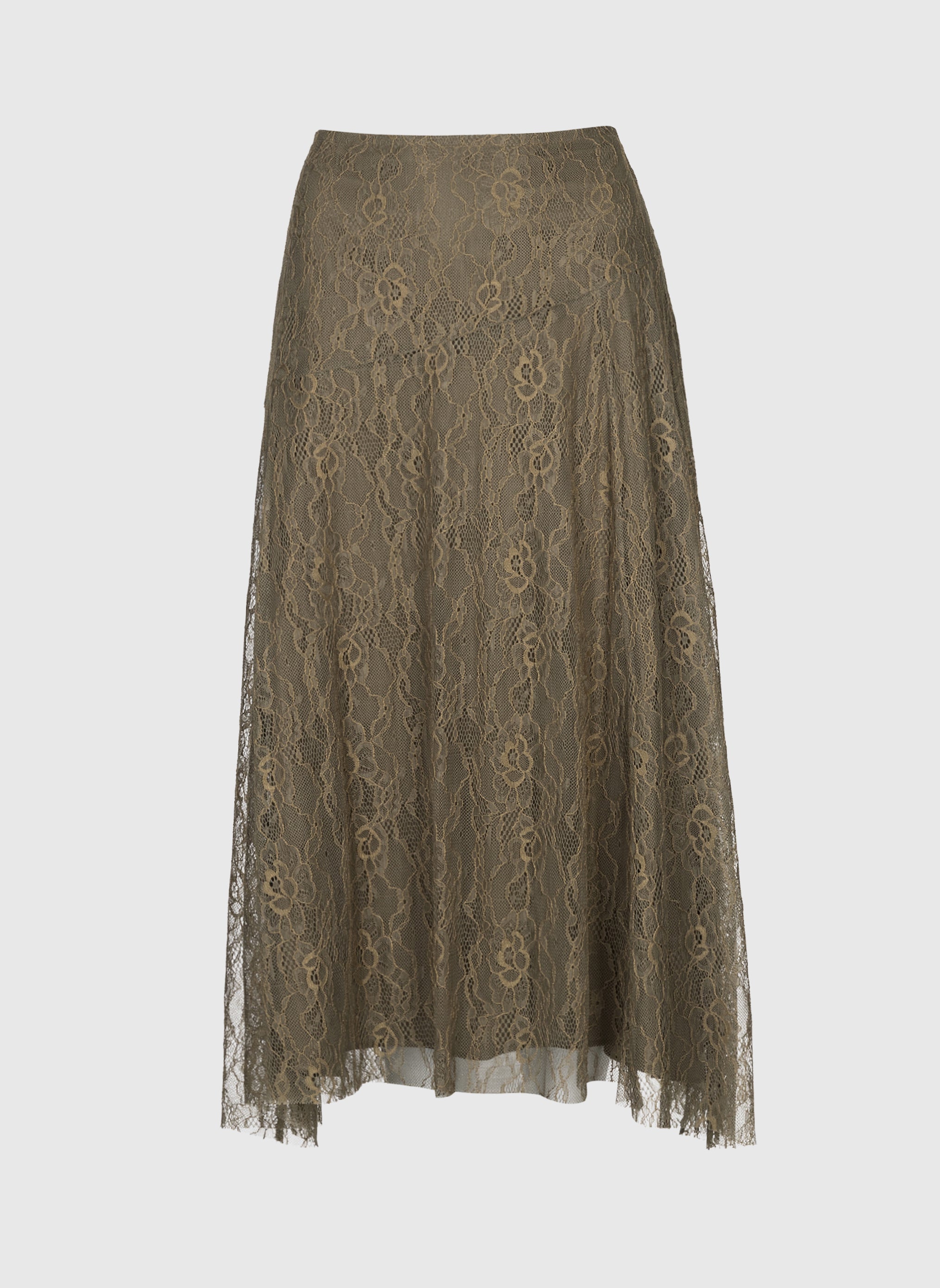 JUNEY MIDI SKIRT khaki