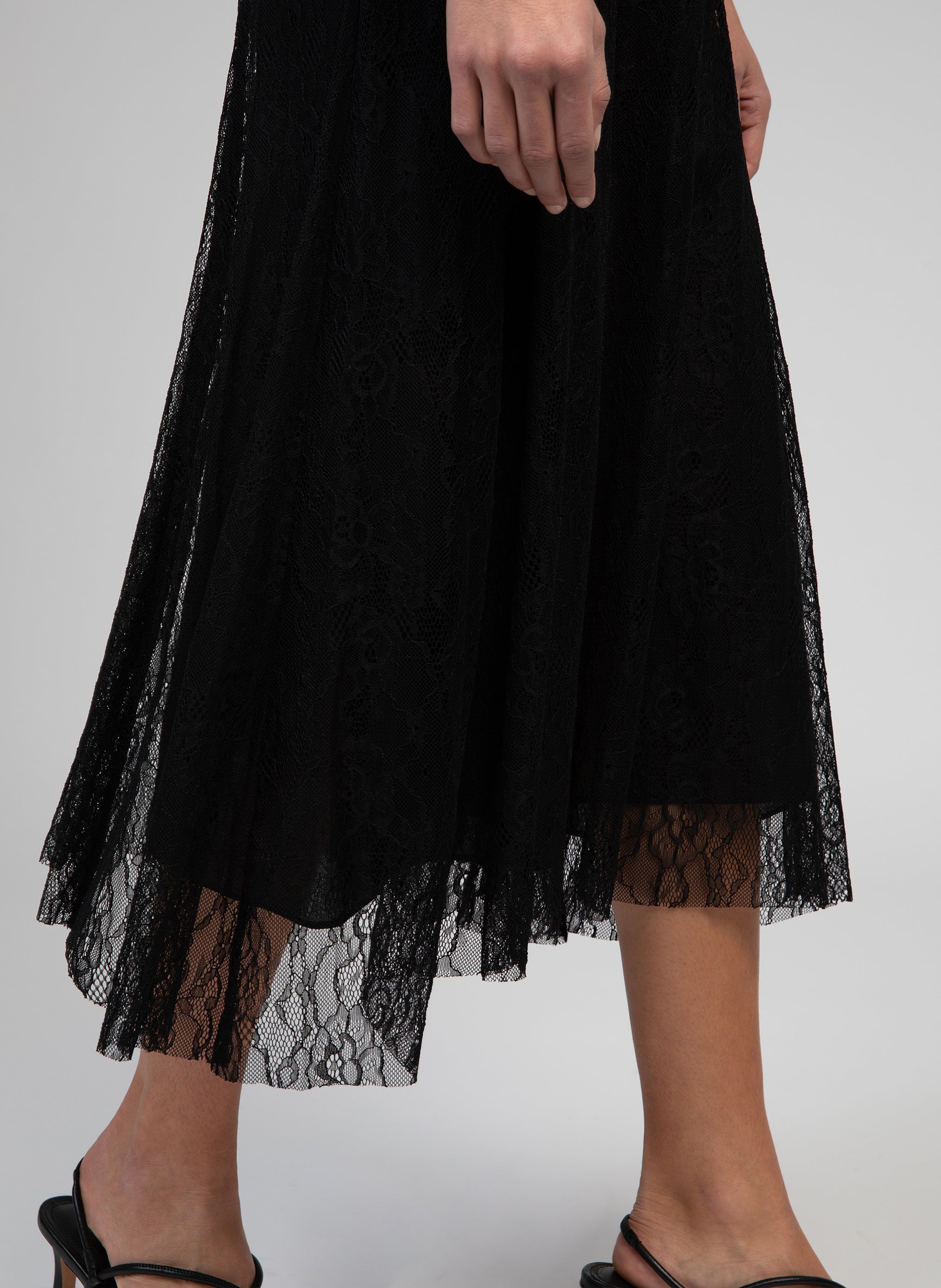 JUPE MIDI JUNIEN noir