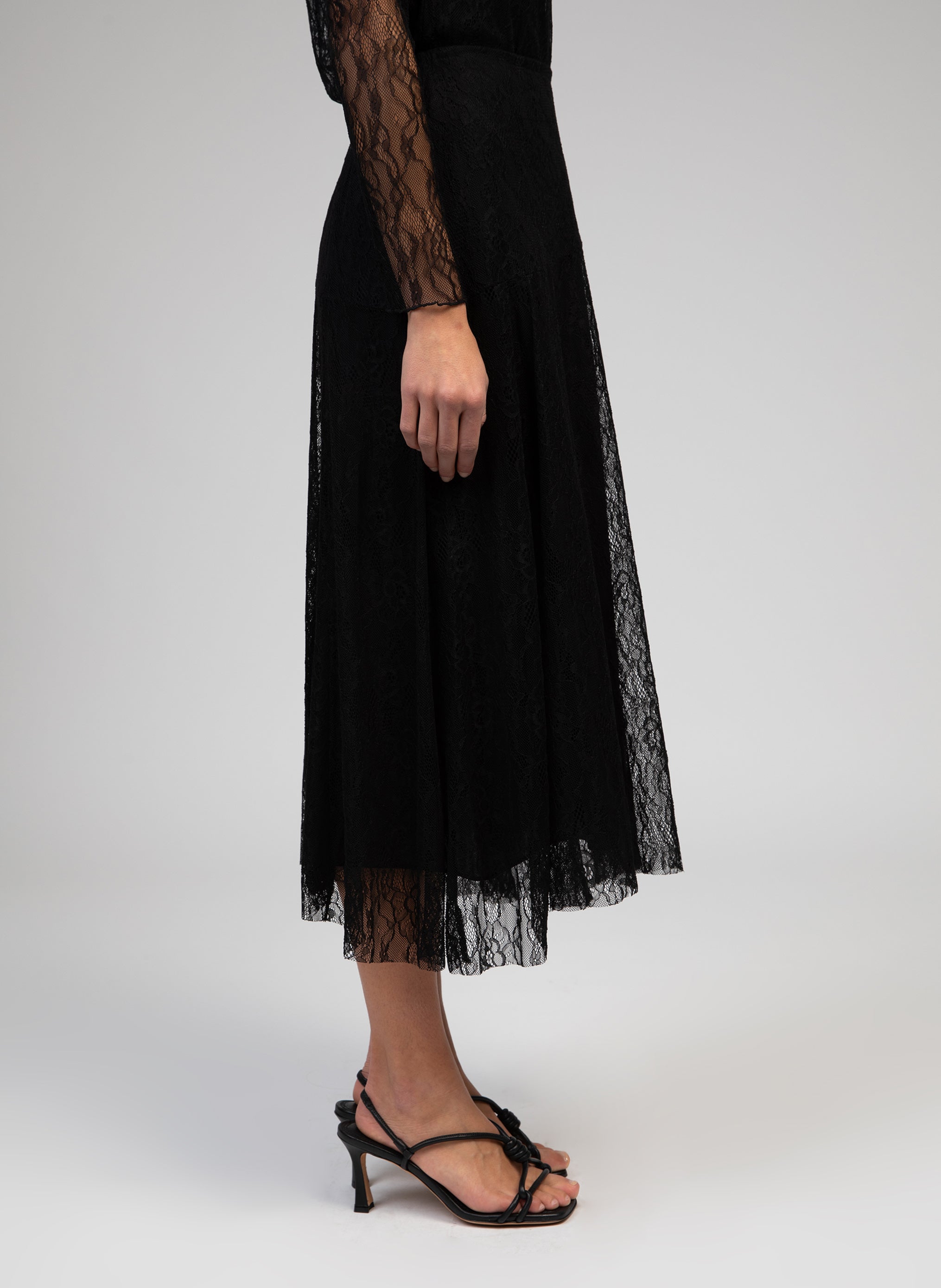 JUPE MIDI JUNIEN noir